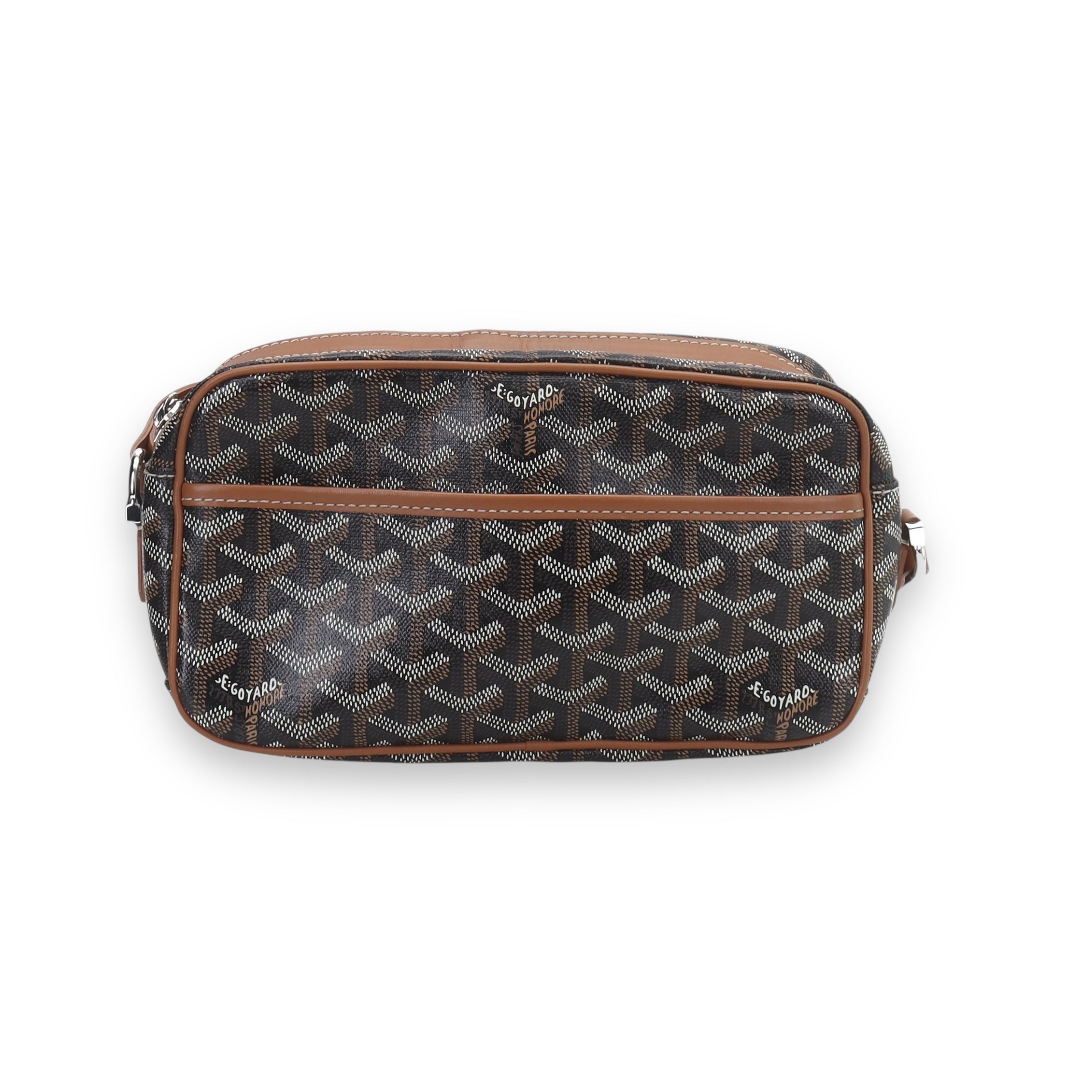 Goyard brown cap vert sidebag