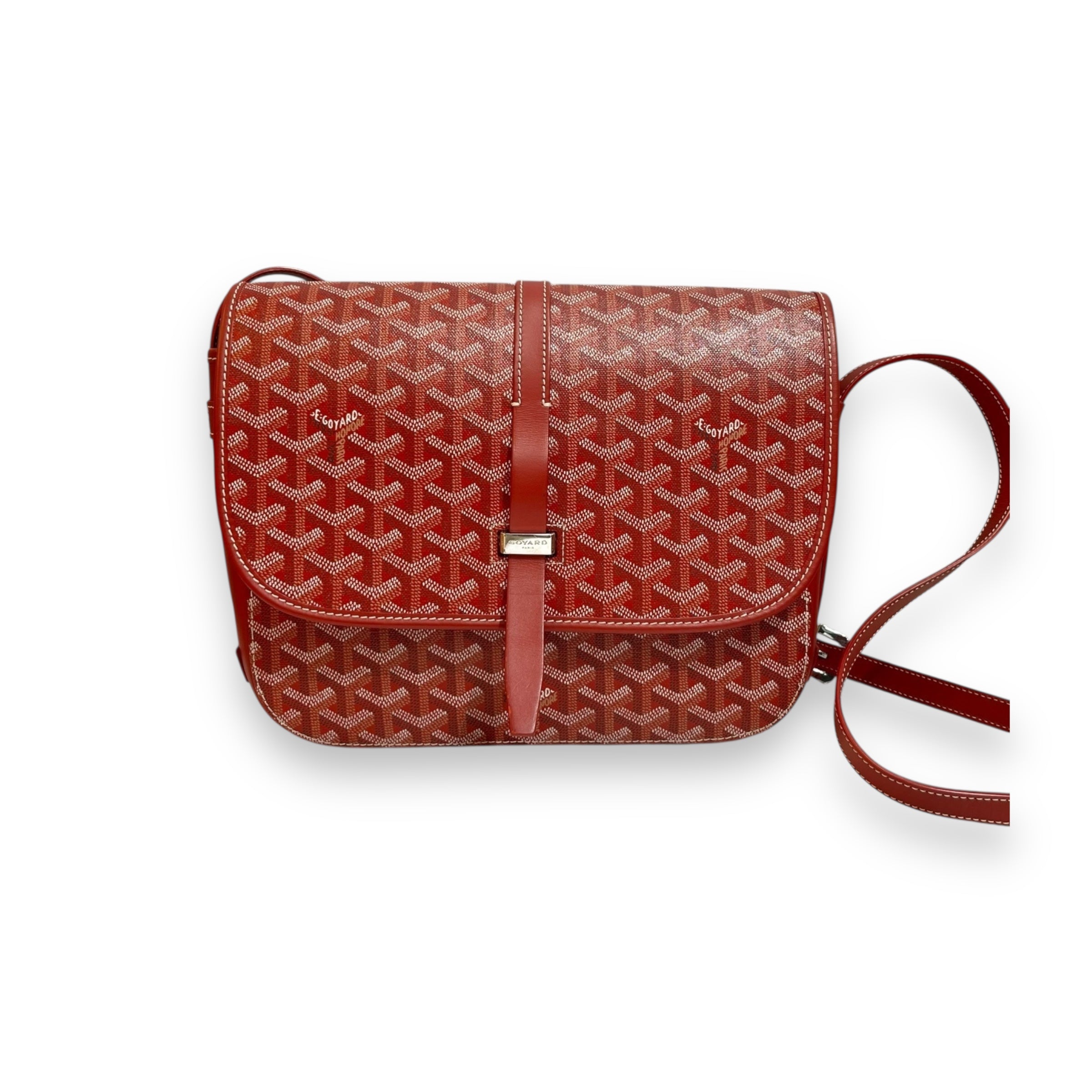 Goyard Red MM Belvedere messenger Bag