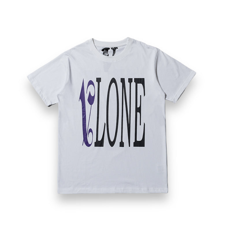 Vlone x Palm Angels White/Purple Tee
