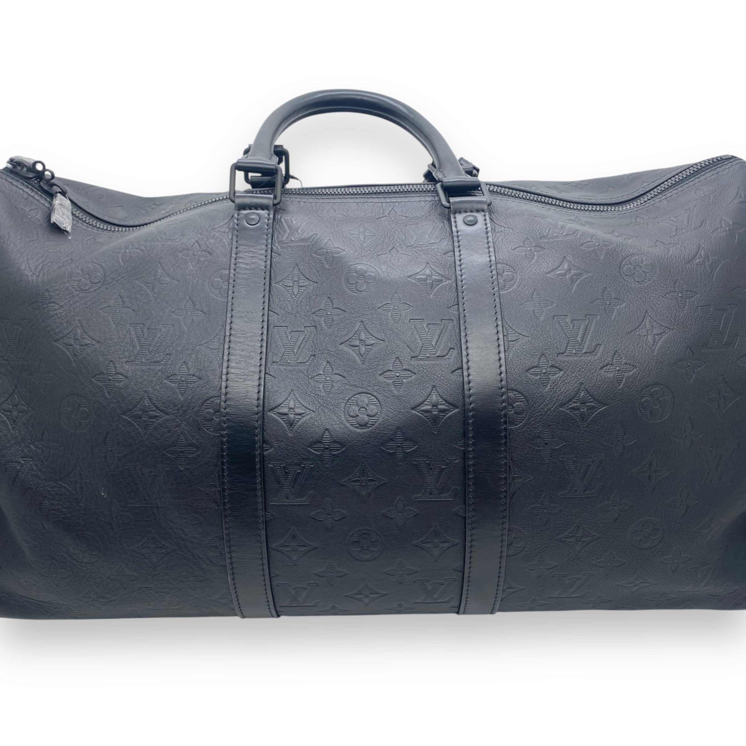 LV Black Monogram Keepall 50