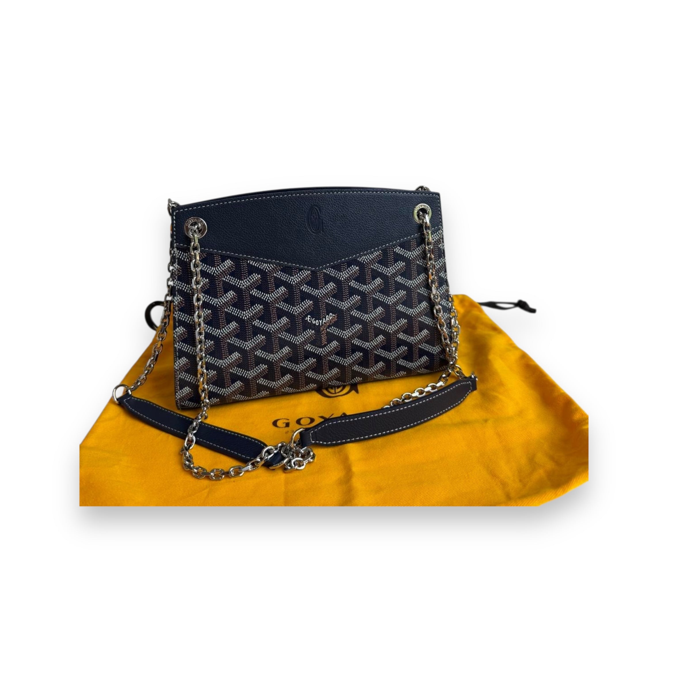 Goyard Mini Rouette Structure Navy Handbag