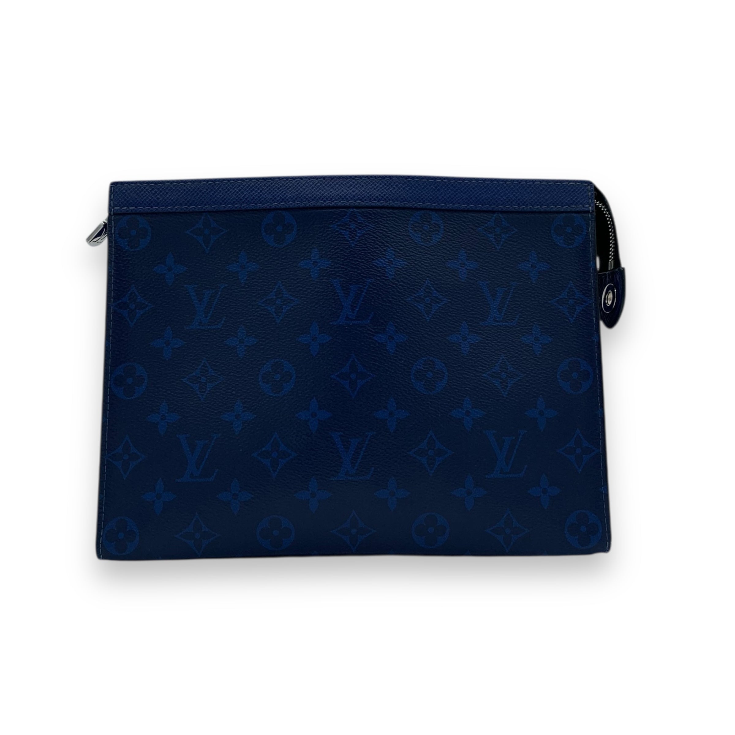 Louis Vuitton Monogram Eclipse Pochette Voyage MM Pacific Blue