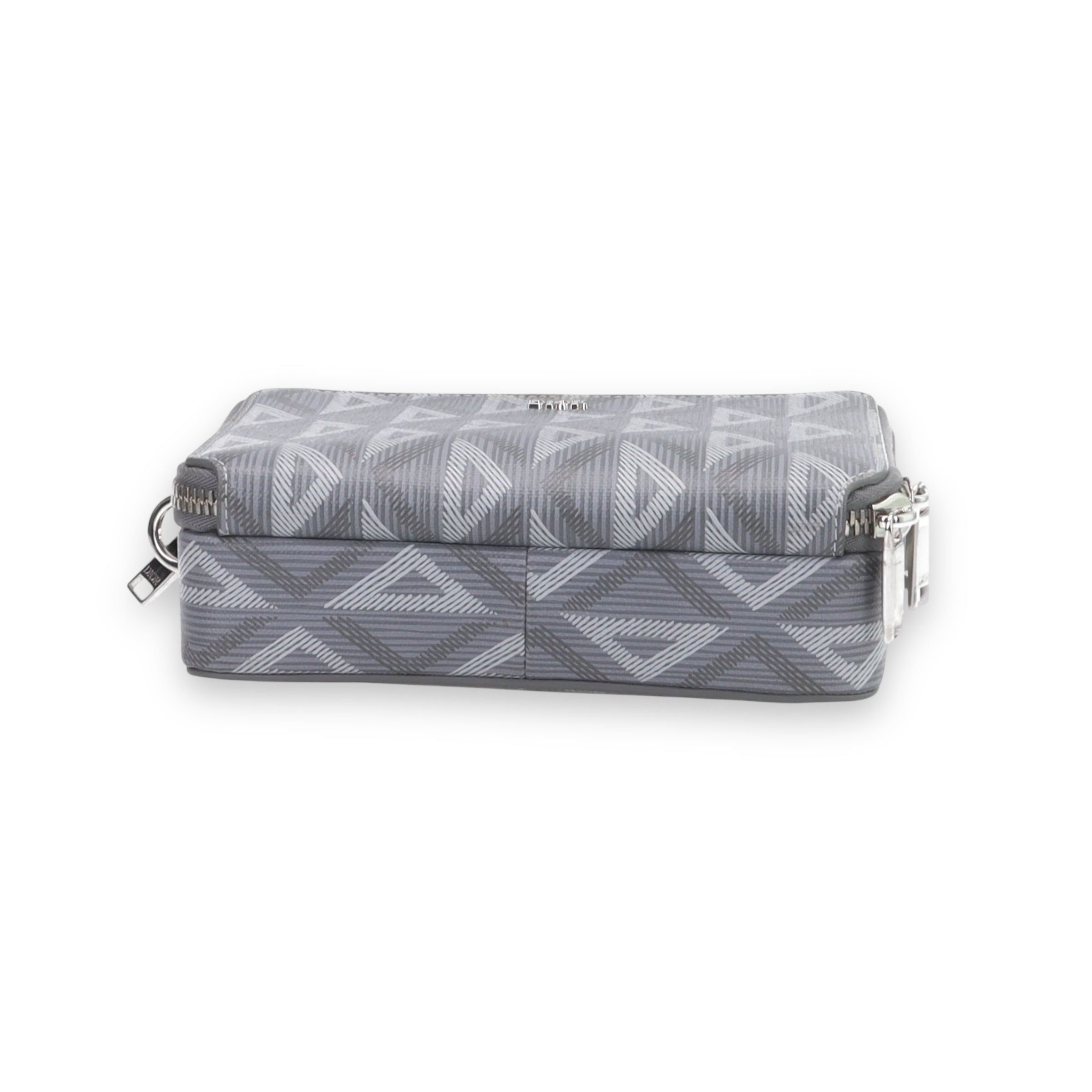 Dior Grey CD Diamonds Pouch with Strap