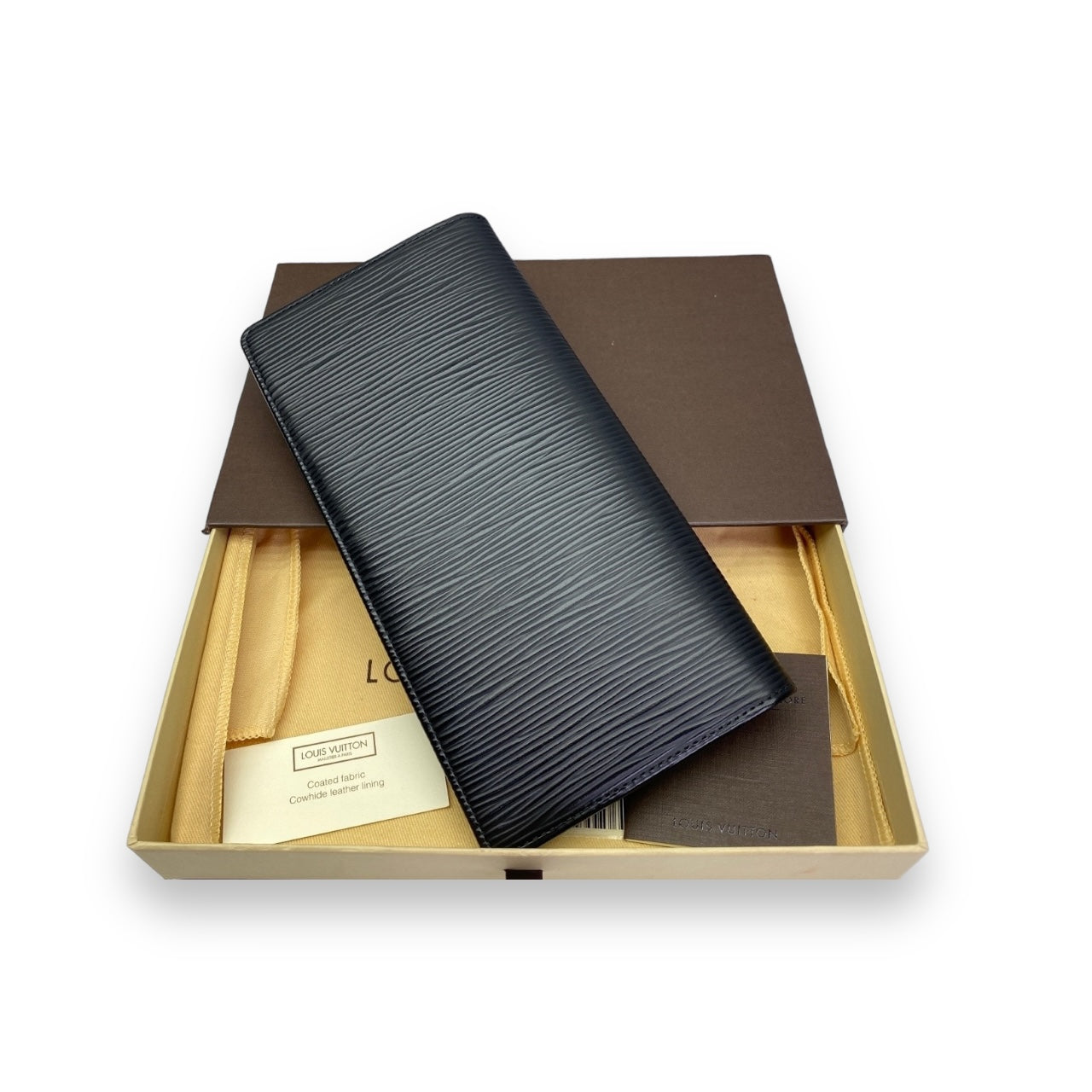 LOUIS VUITTON BRAZZA WALLET EPI LEATHER