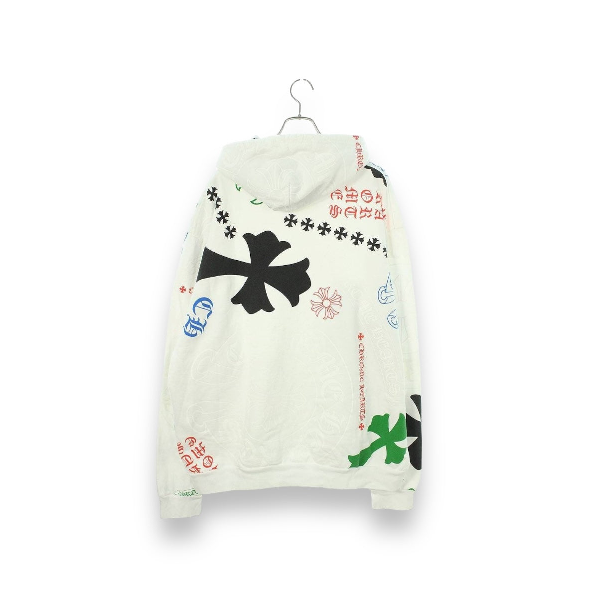 CHROME HEARTS STENCIL HOODIE WHITE