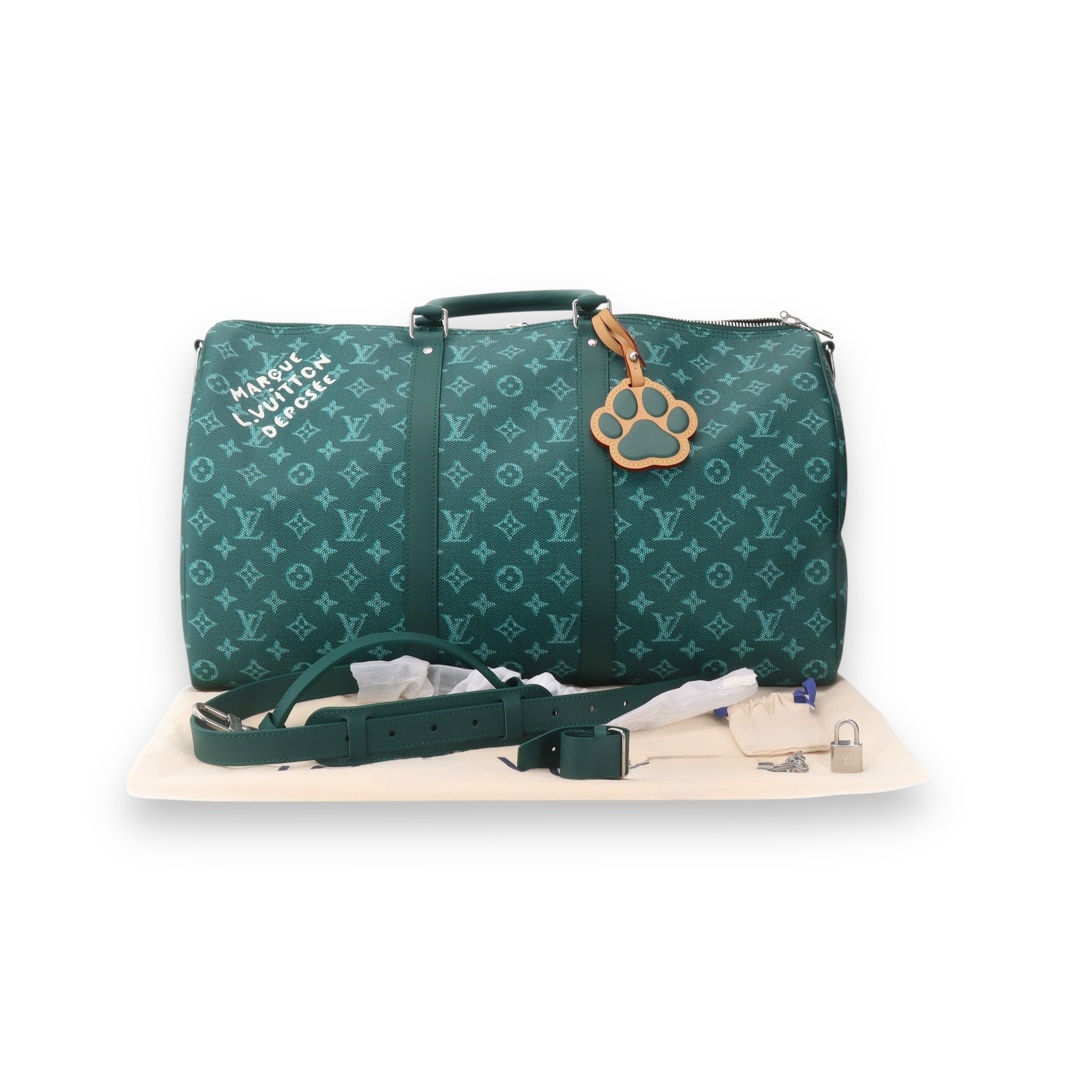LV Green Keepall 50 Pharrell