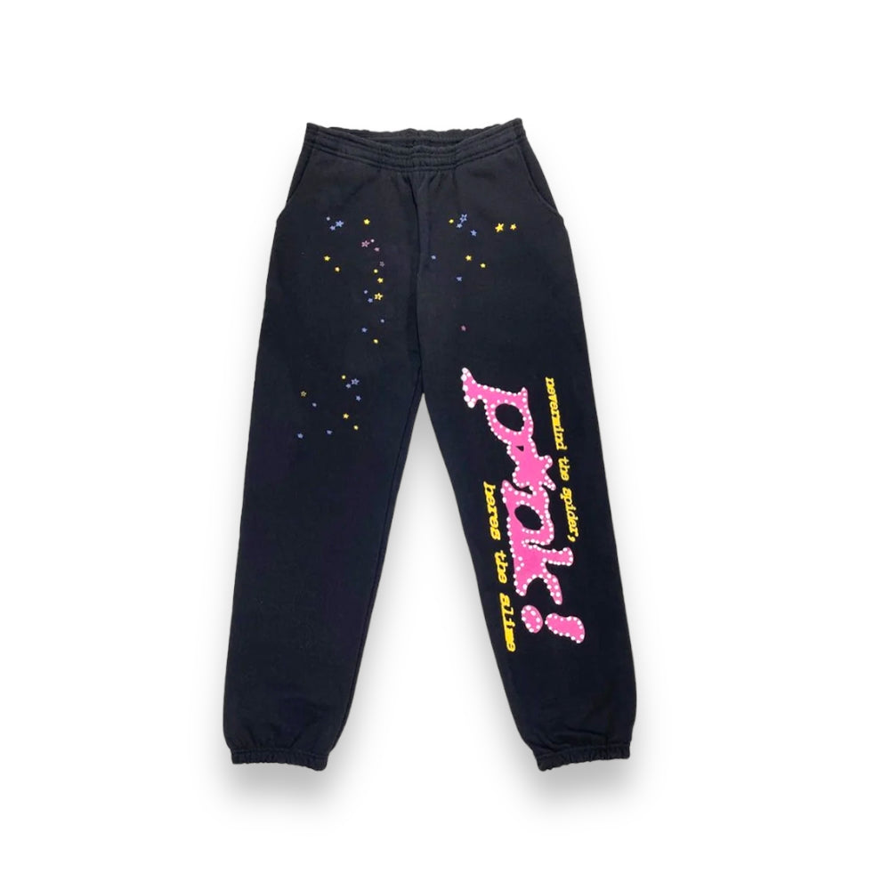 Sp5der P*NK Sweatpants Black