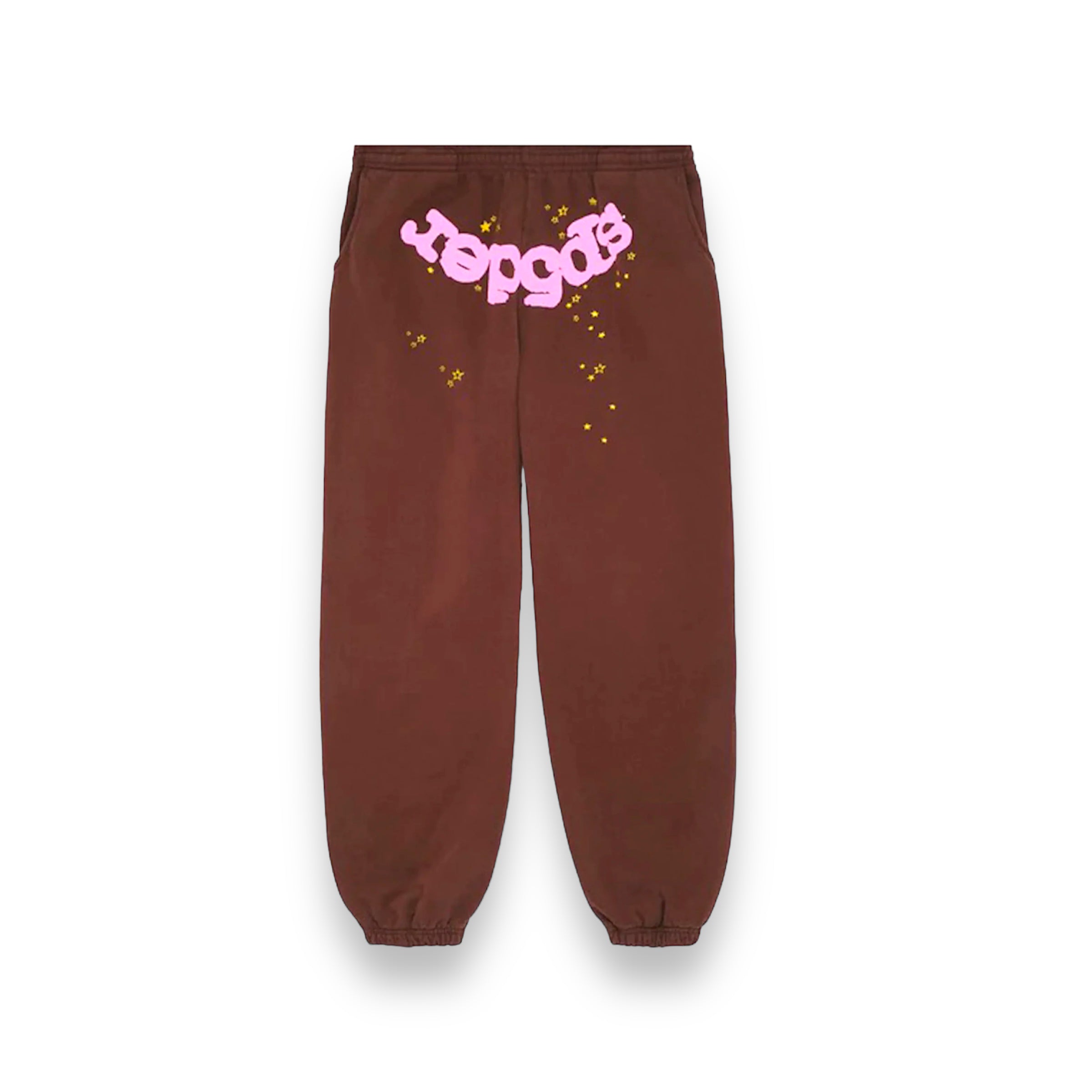 Sp5der Classic Brown Sweatpants