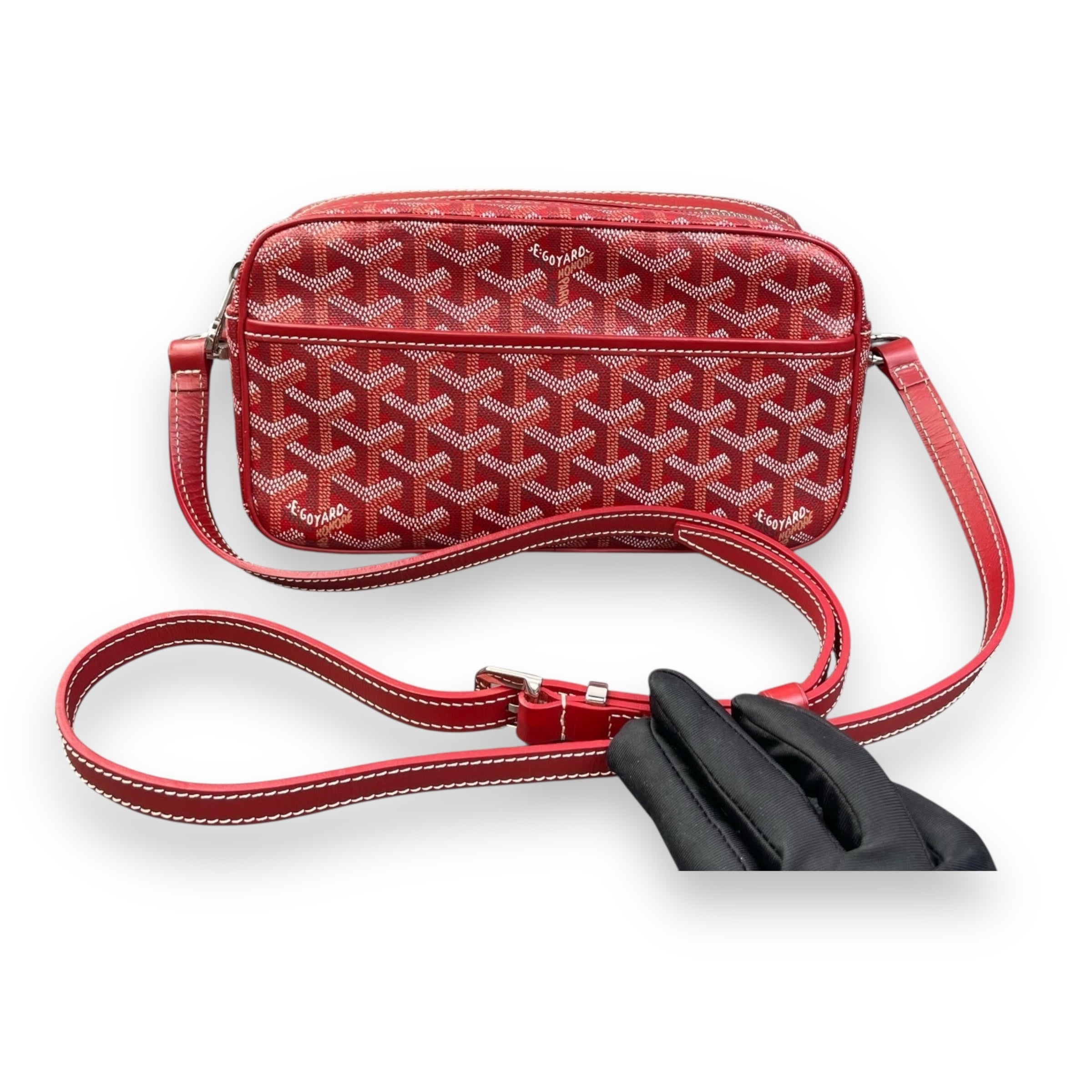 Goyard Red cap vert sidebag