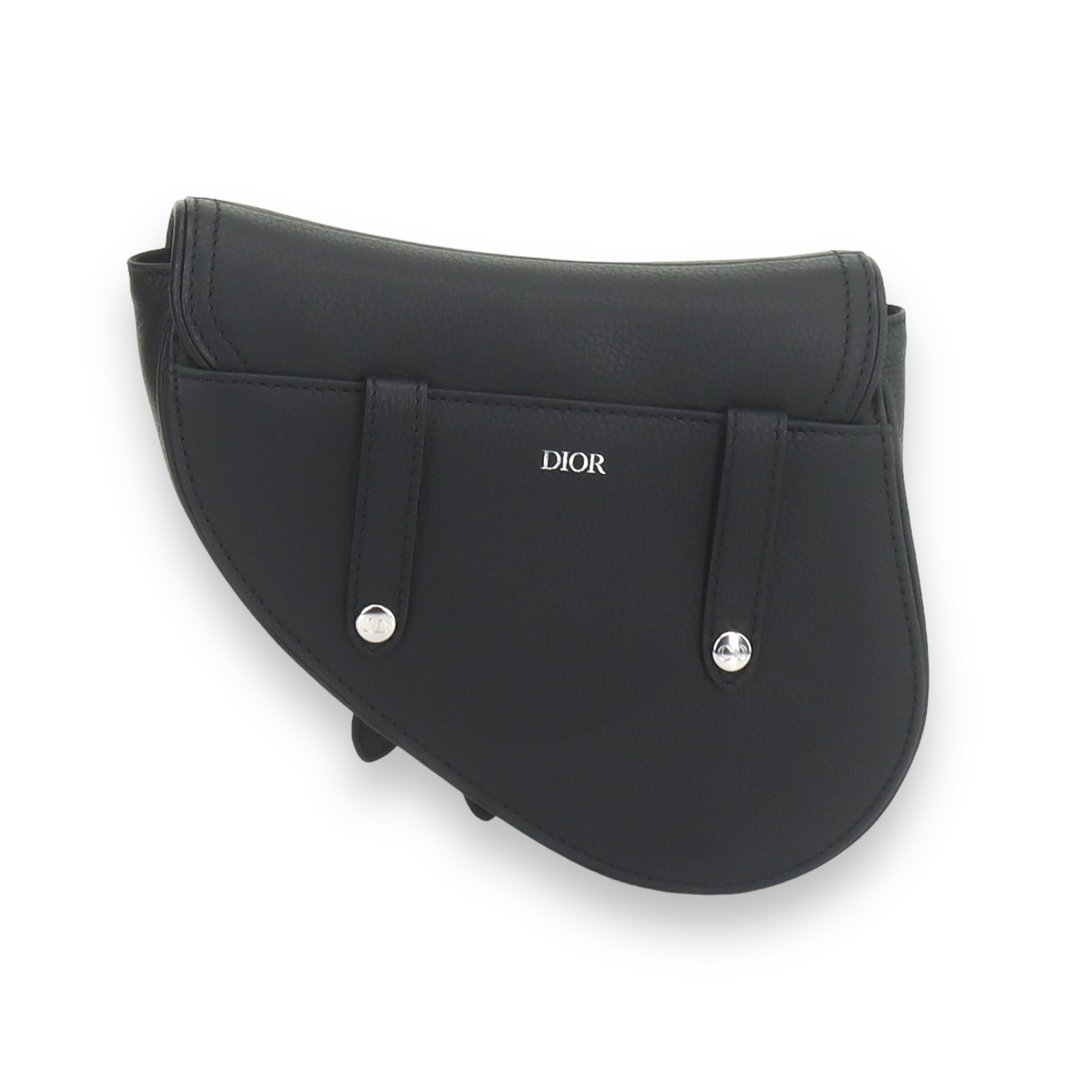 Dior x Cactus Jack Black Saddle Bag