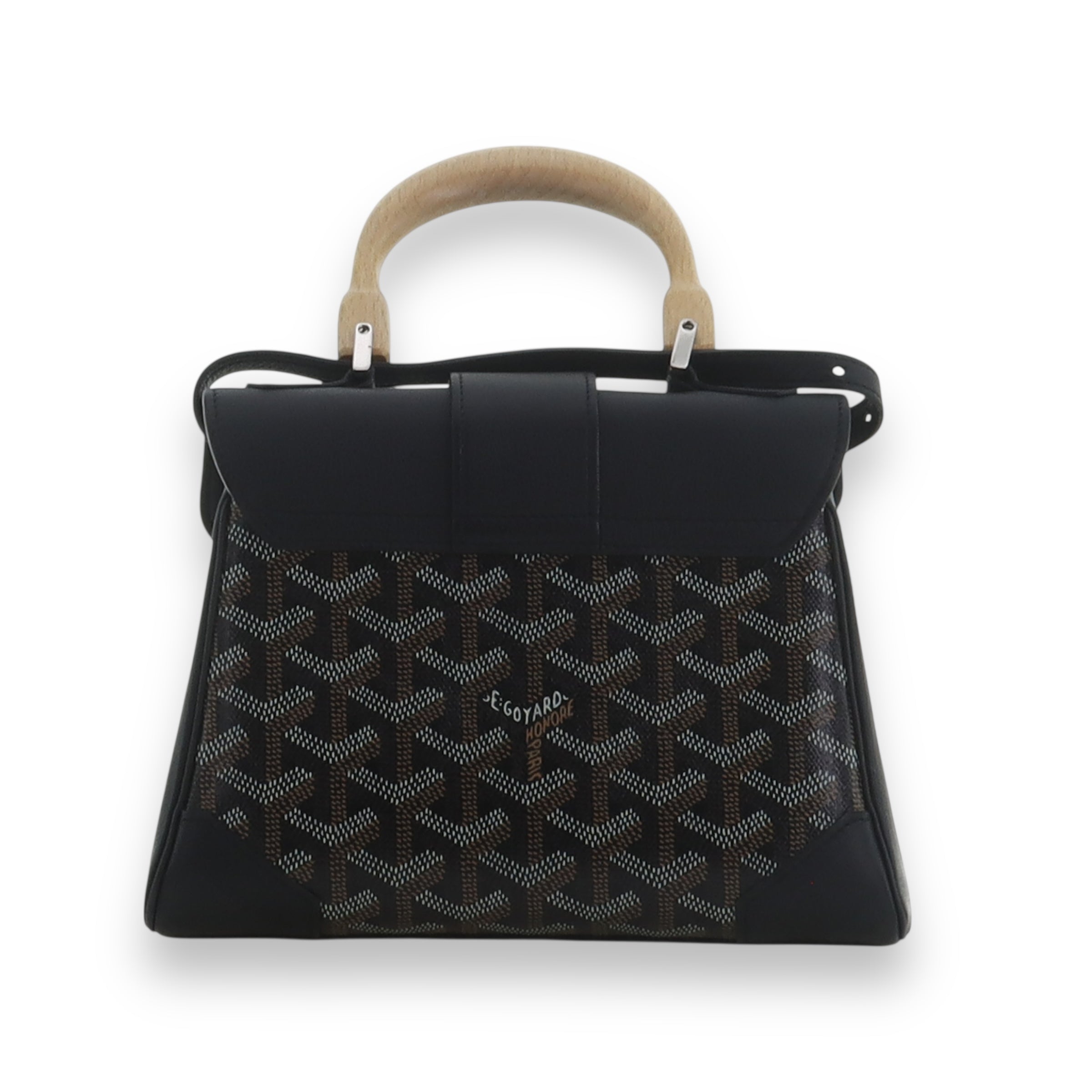 Goyard black Mini Saignon purse