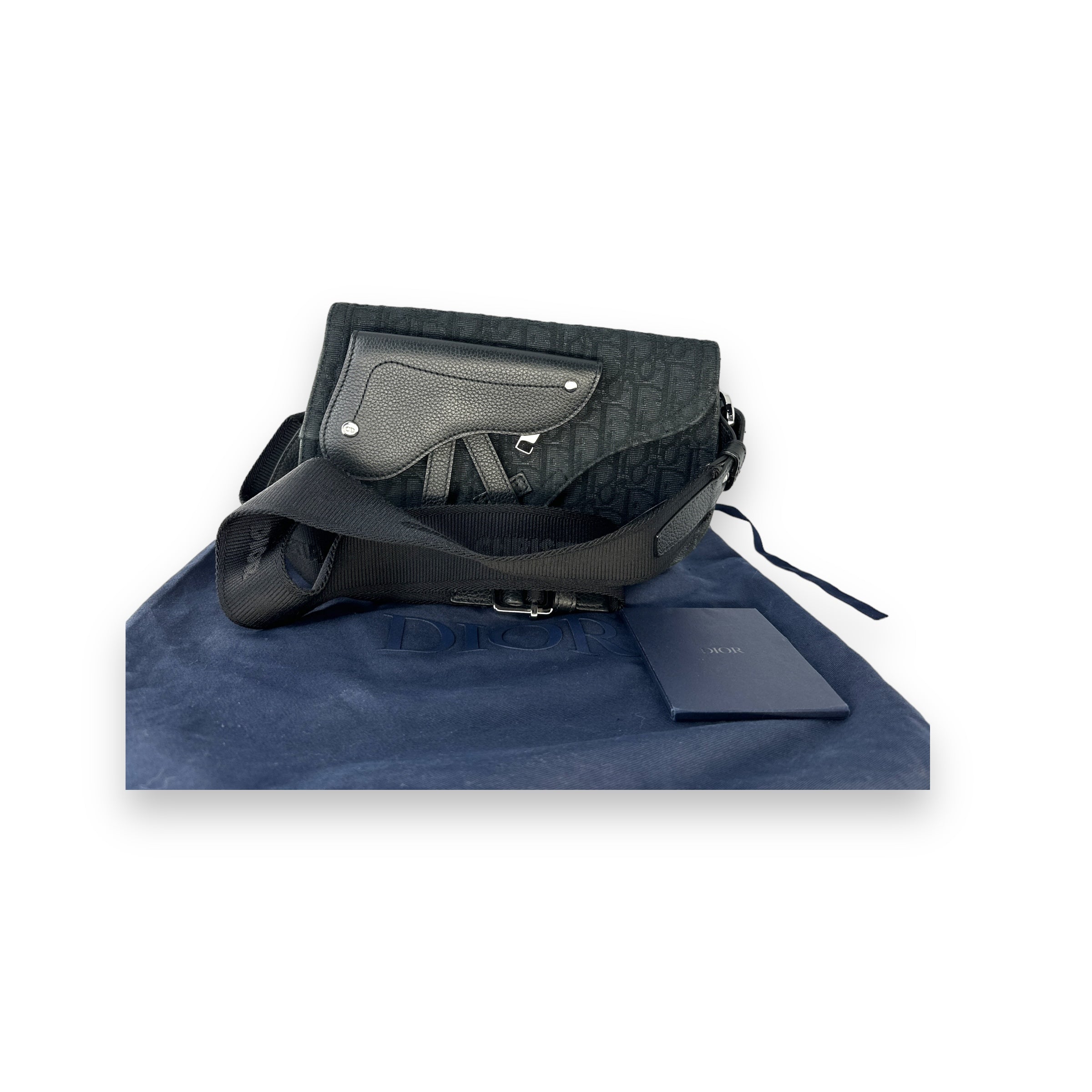 DIOR OBLIQUE JAQUARD MESSENGER SADDLE POUCH