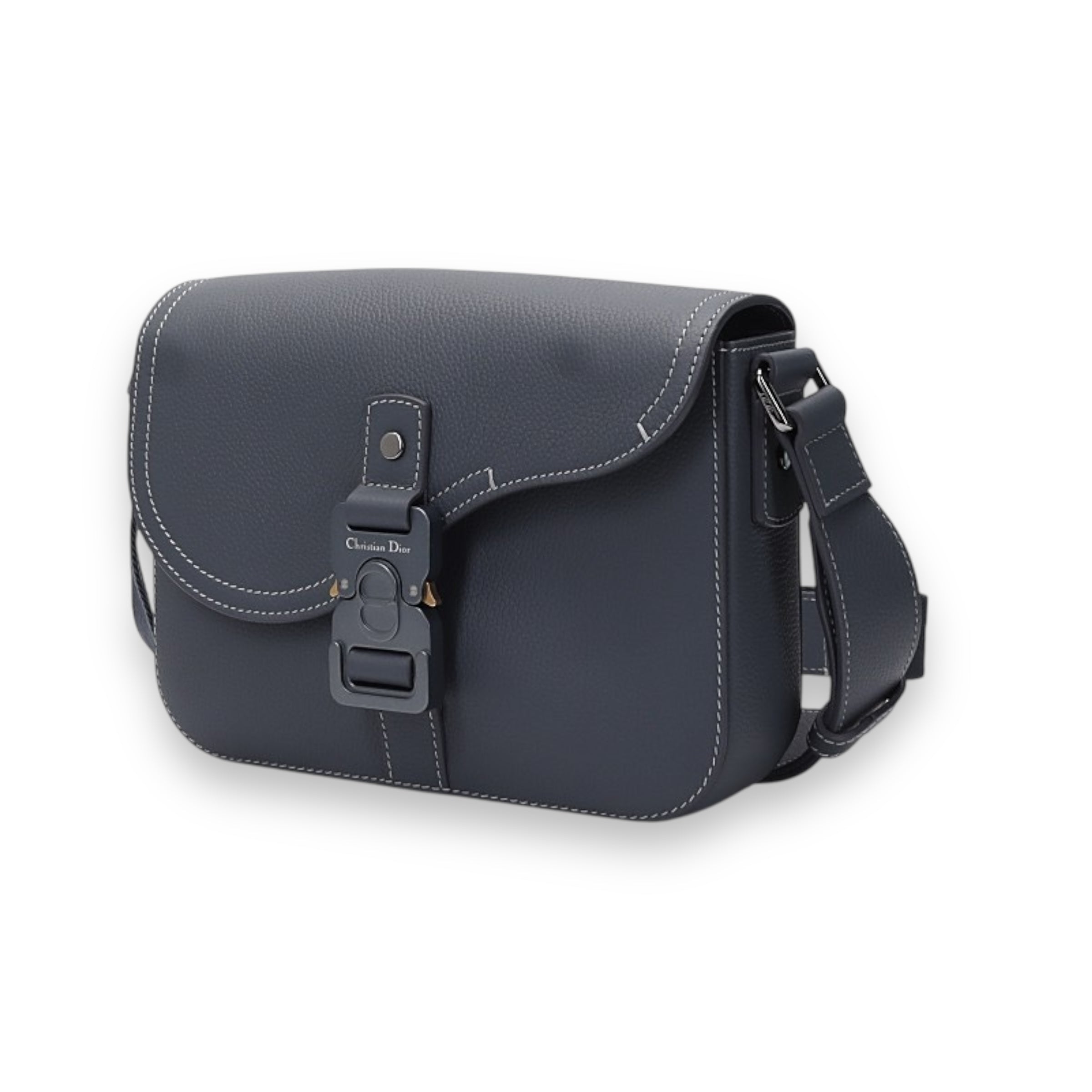 Dior Grey Saddle Messenger Bag