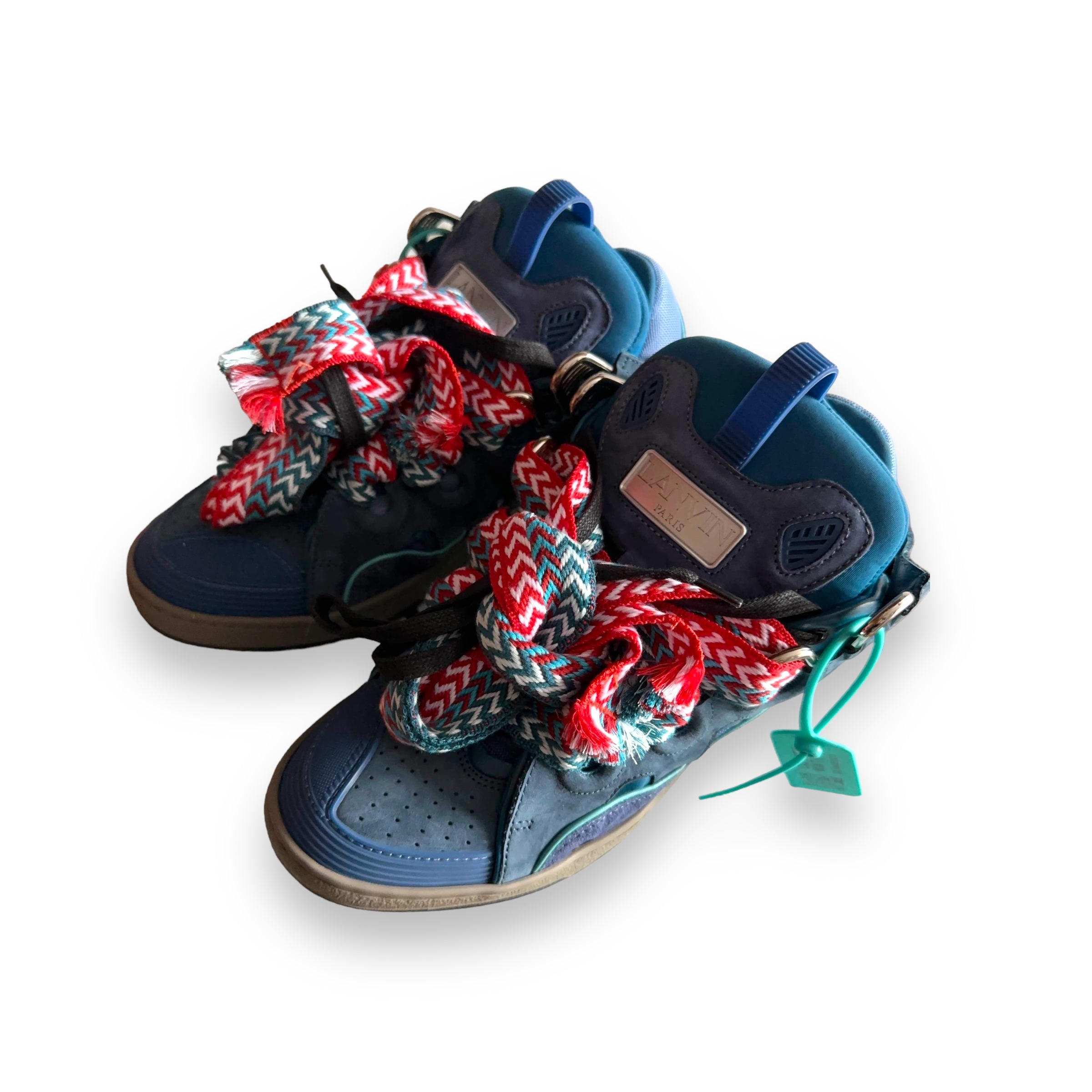 Lanvin Curb Taurus Blue Sneakers