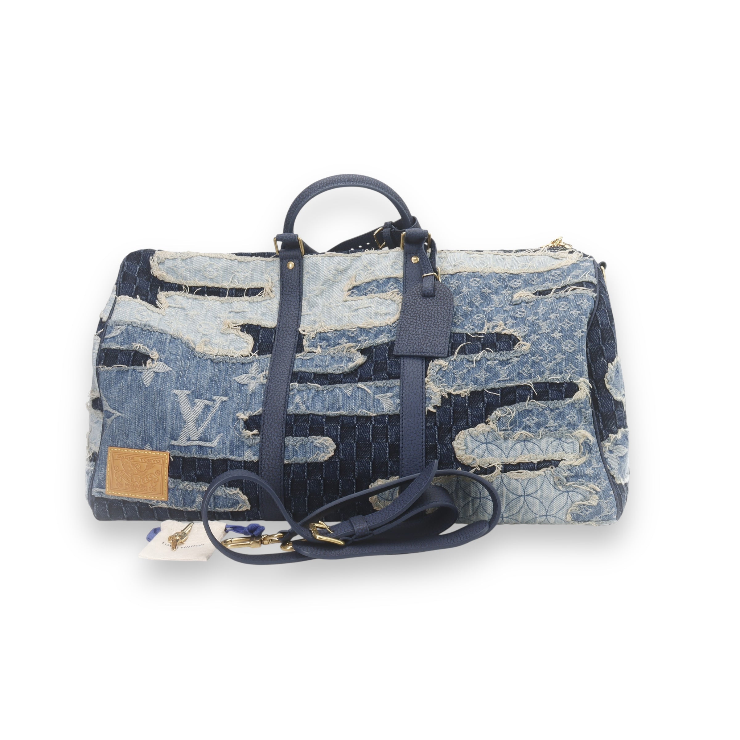 LV x Nigo Denim Keepall 50
