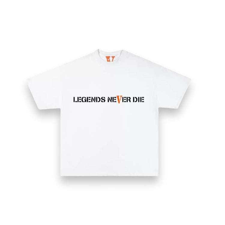 Vlone X Juice Wrld Legends Never Die 999 White Tee