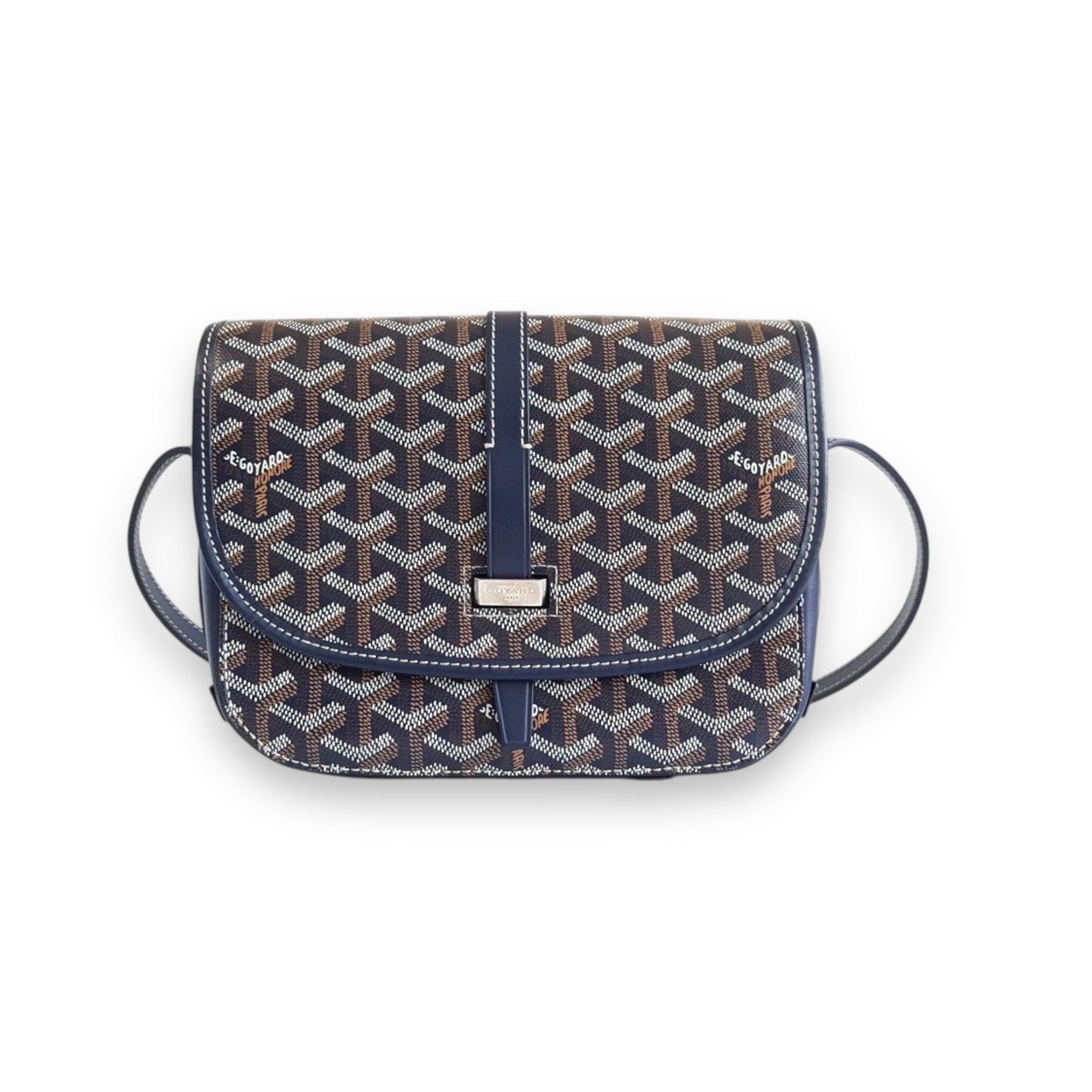Goyard Navy Blue PM Belvedere