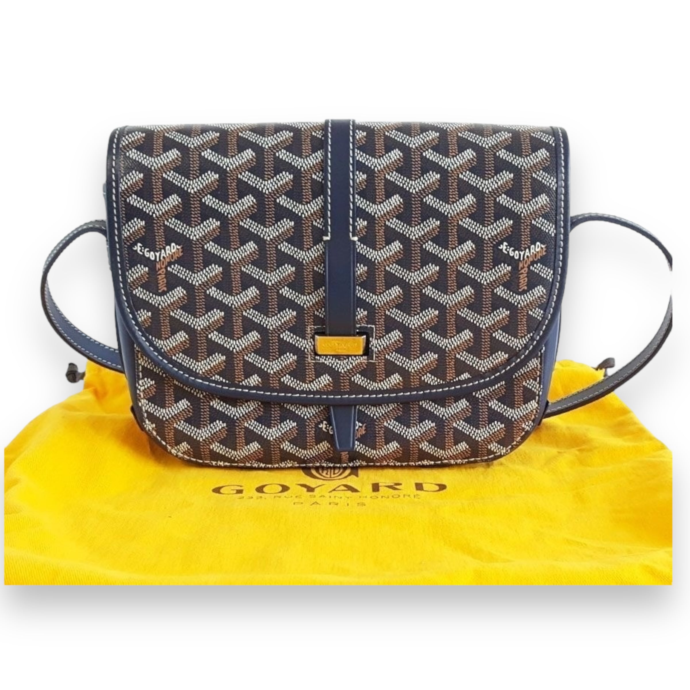 Goyard Navy Blue PM Belvedere