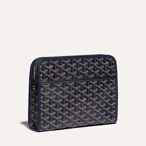 Goyard Navy Blue MM Jouvence Pouch