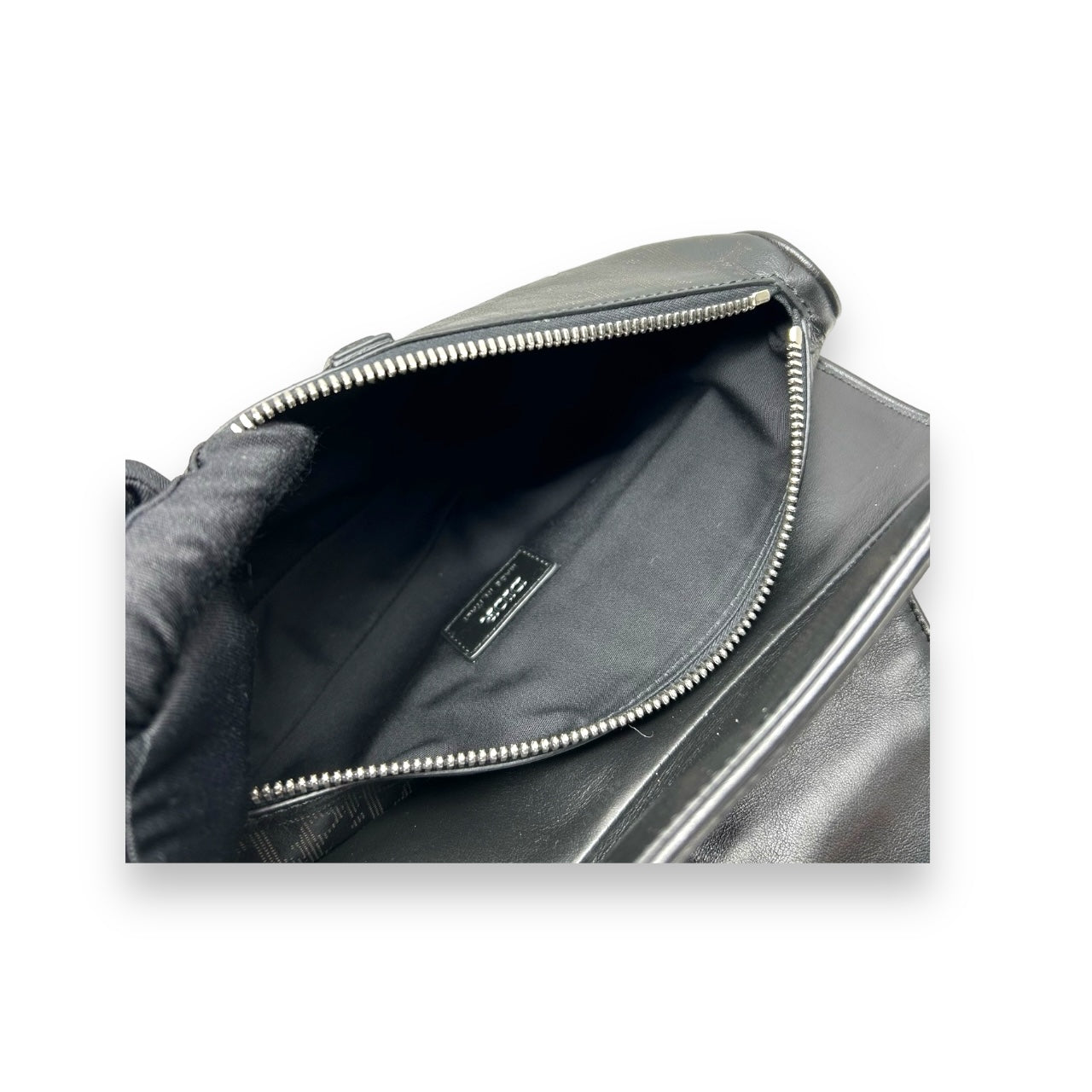 DIOR OBLIQUE GALAXY LEATHER BLACK SADDLE BAG