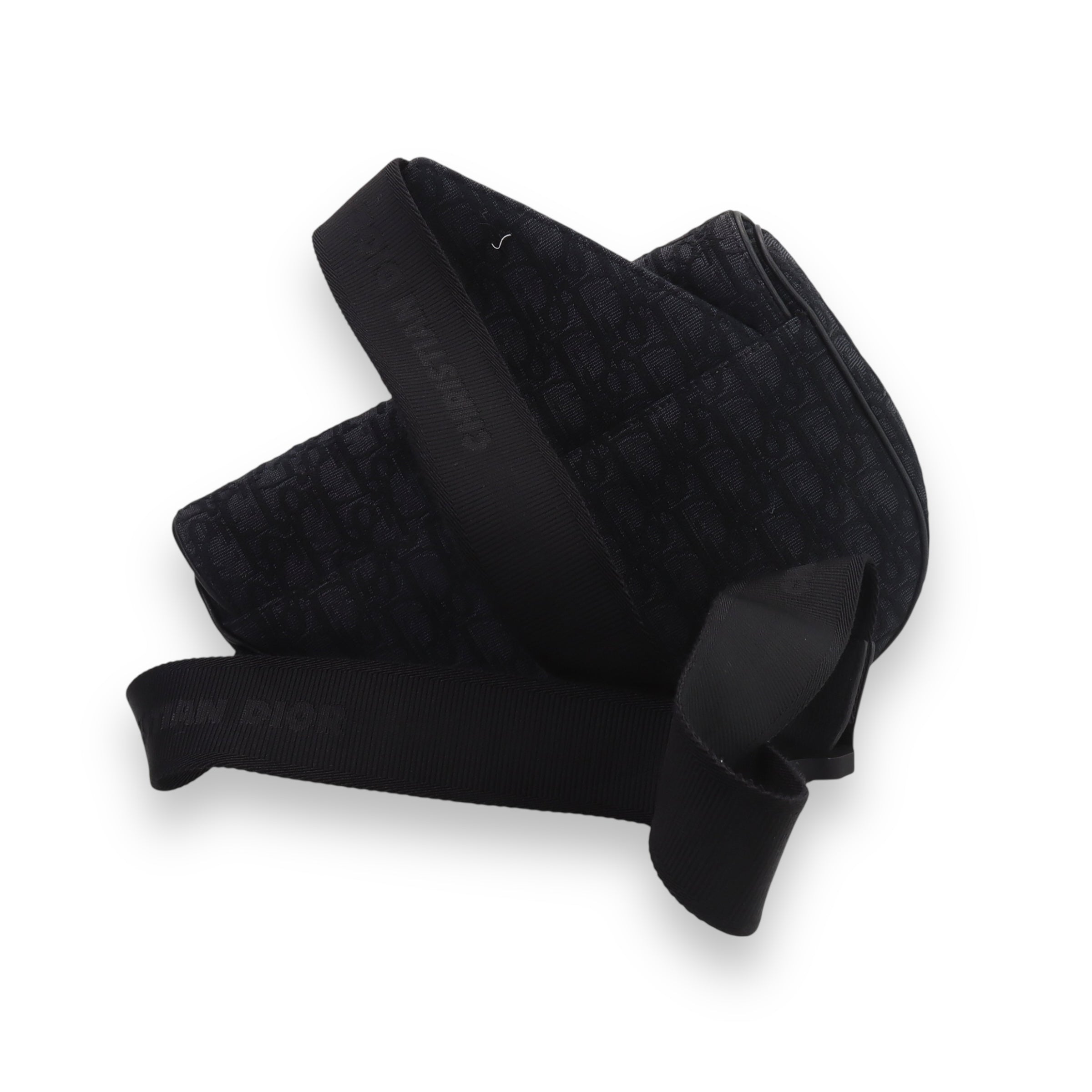 Dior Black Bblique Saddle Bag
