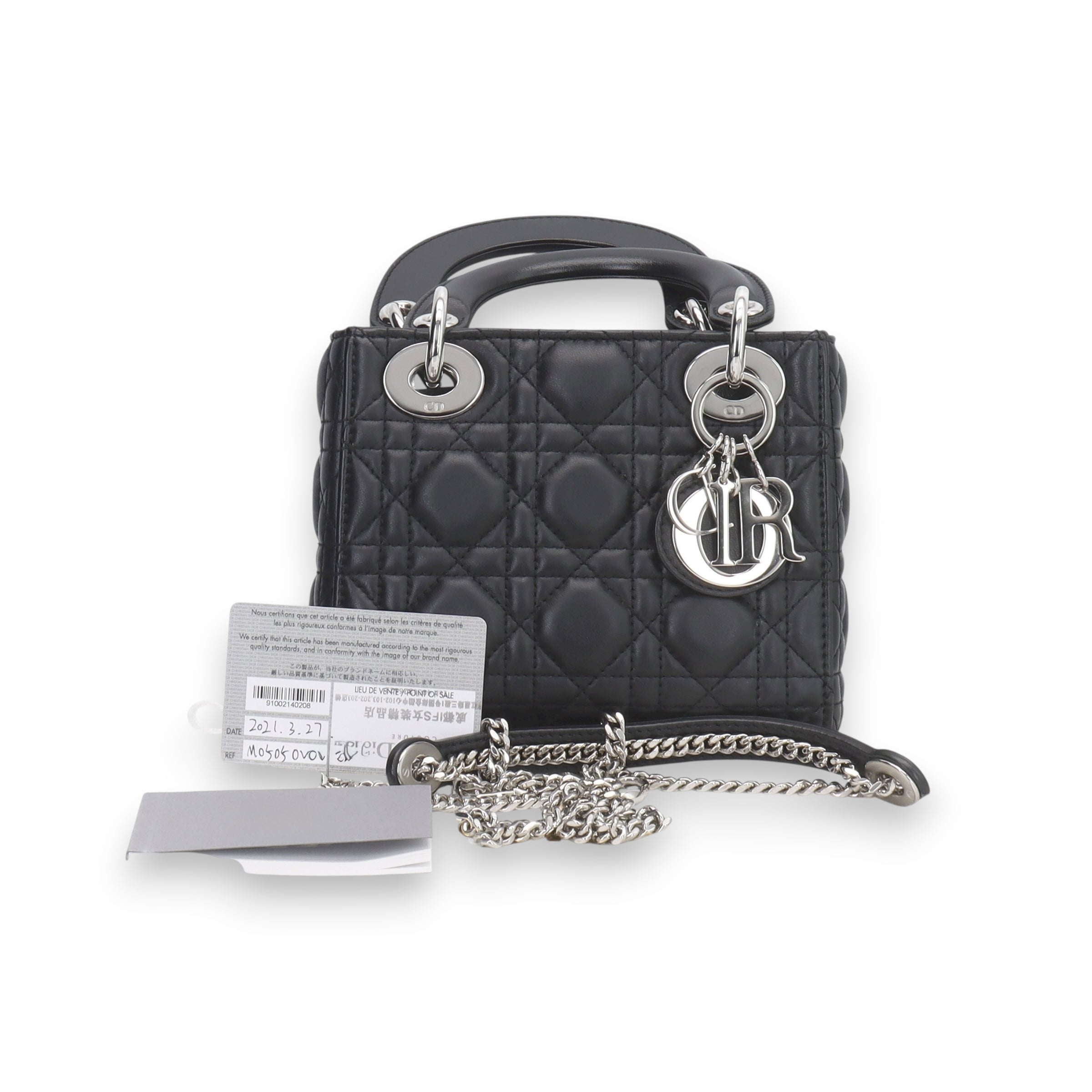 Lady Dior black Mini purse