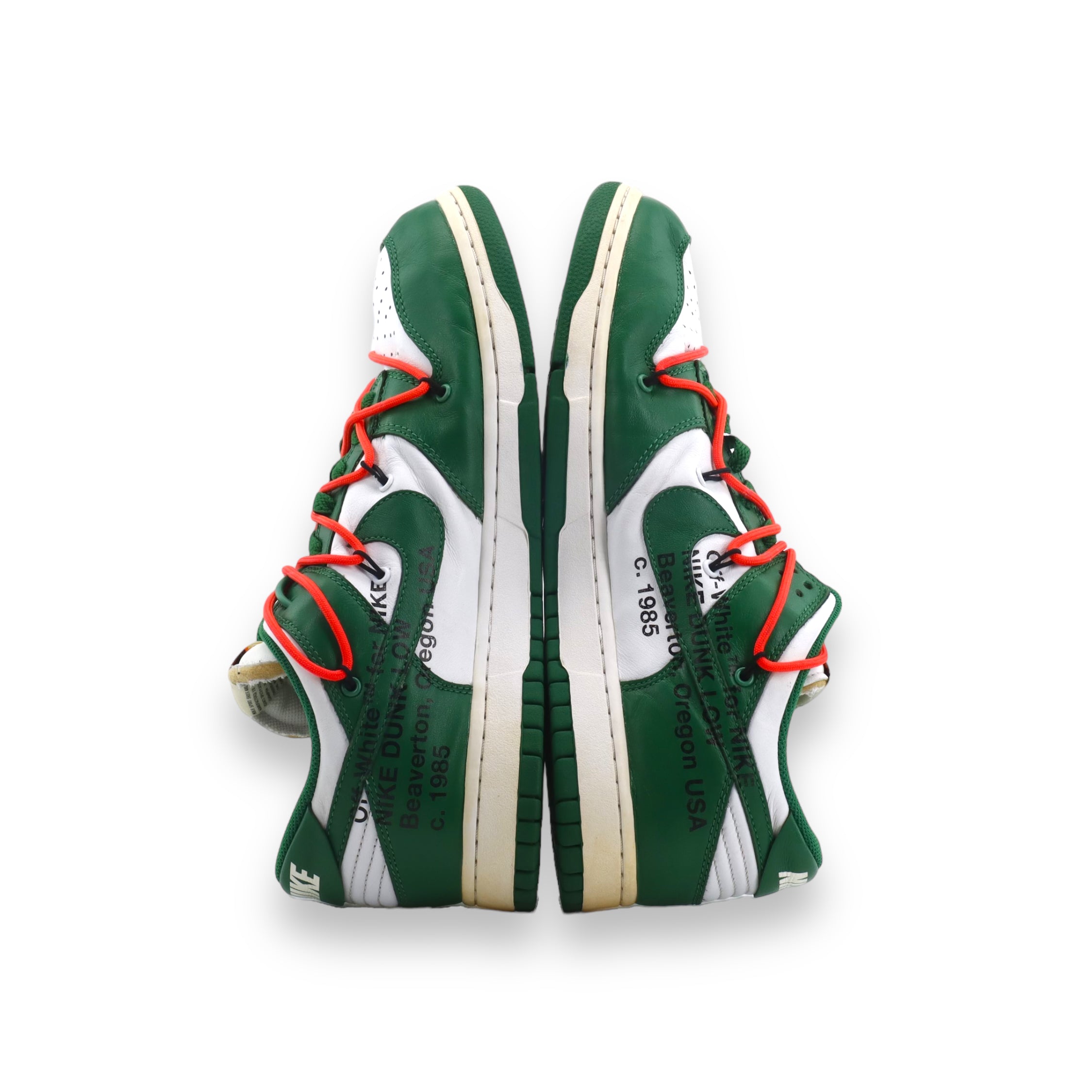 Off White Nike Dunk Low Pine Green