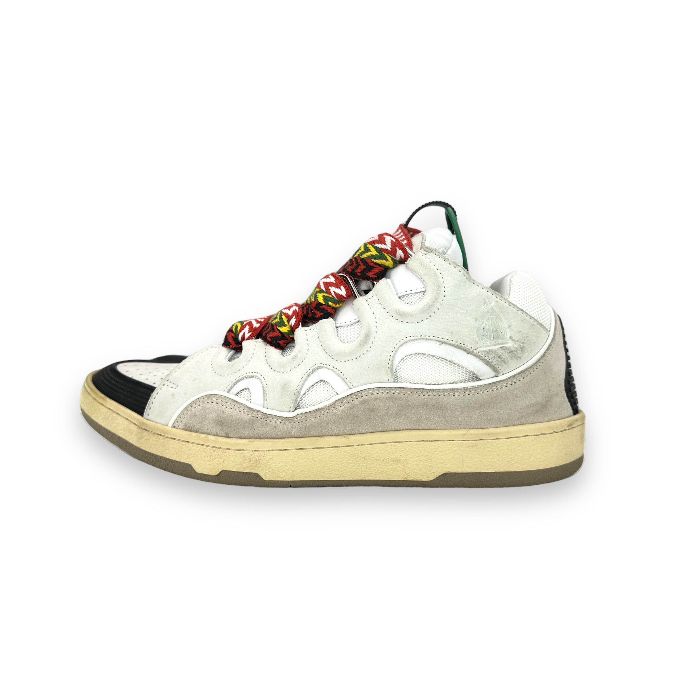 Lanvin Curb White Ivory Sneakers
