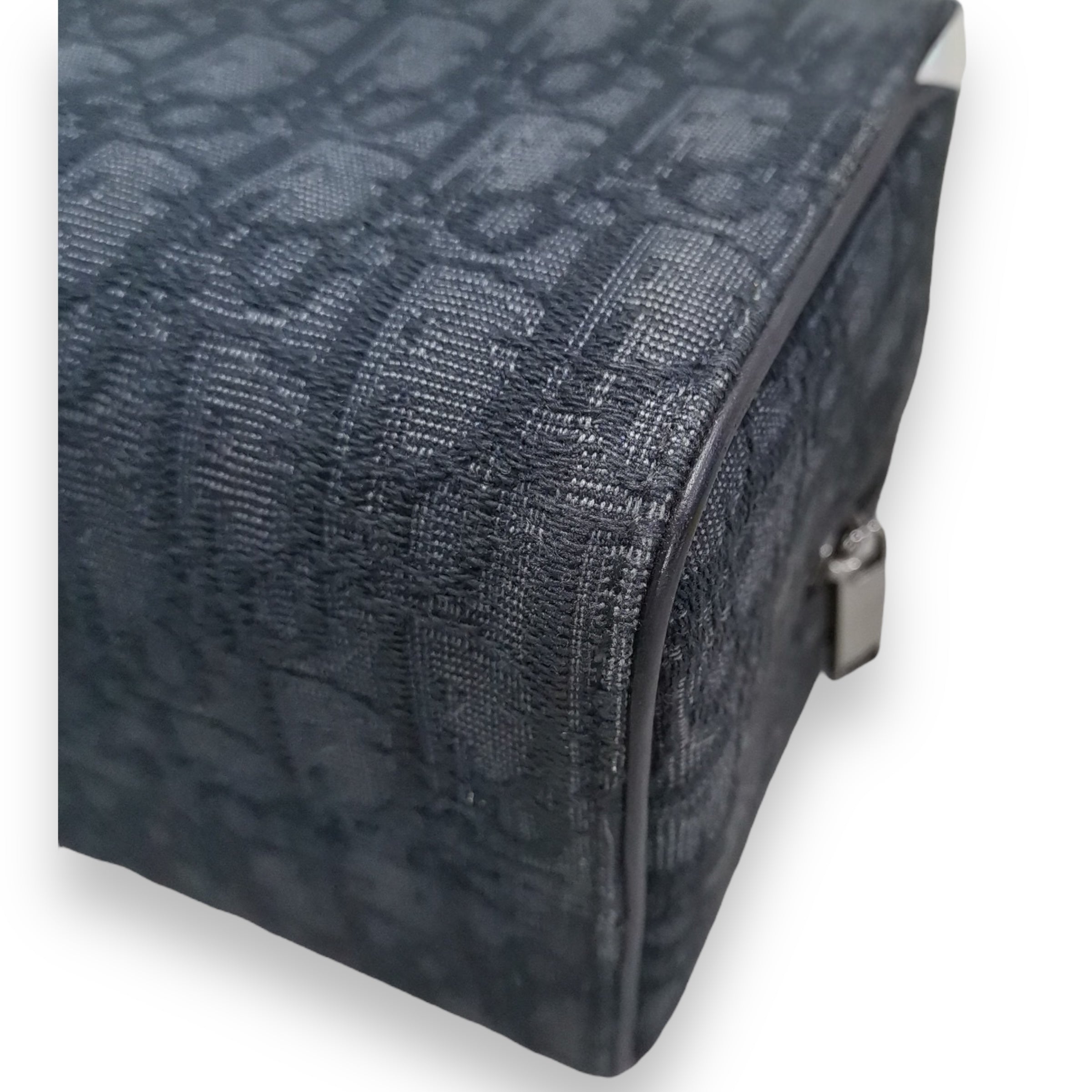 Dior Black Oblique Lingot 25 Toiletry Pouch