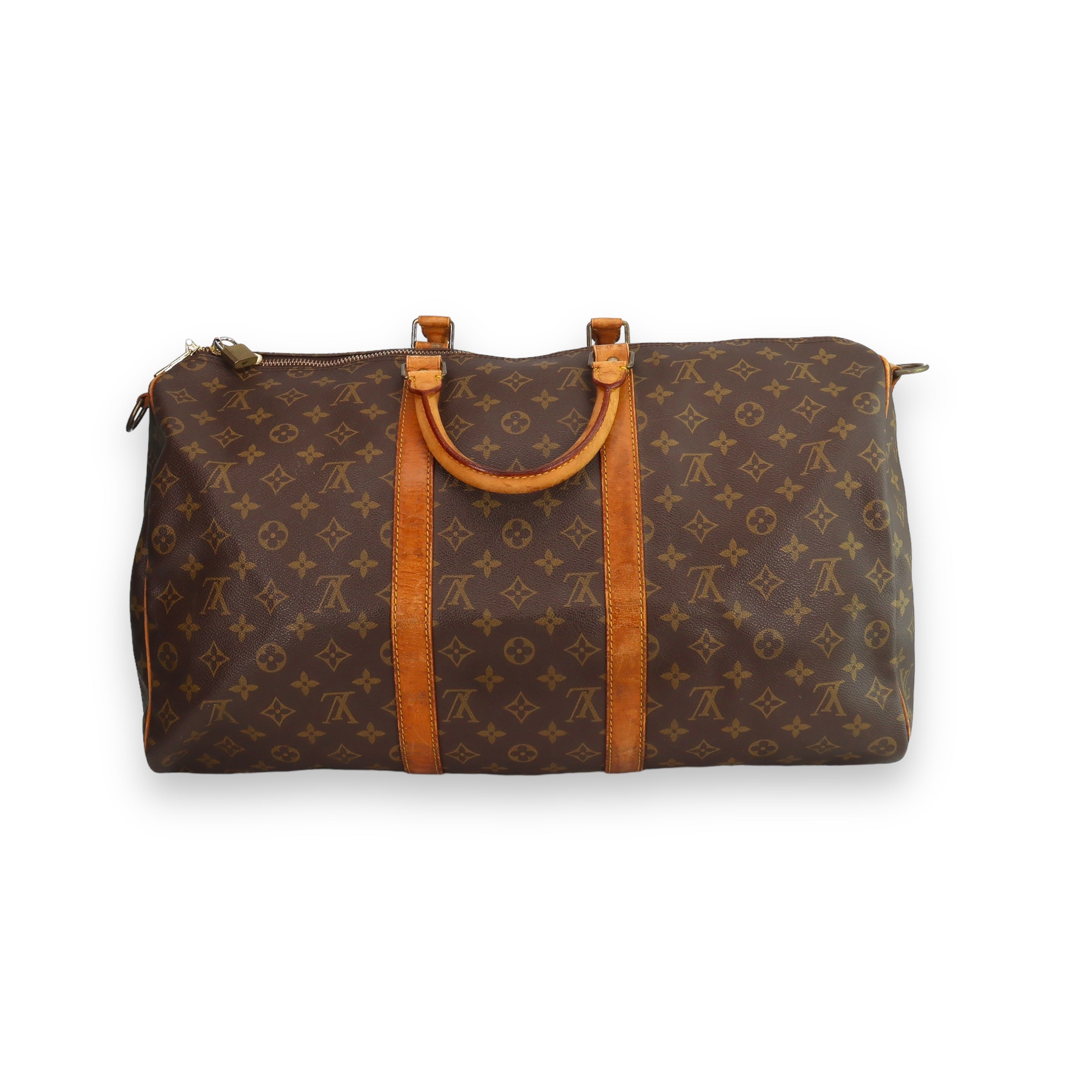 LOUIS VUITTON KEEPALL 50 BROWN DUFFLE BAG