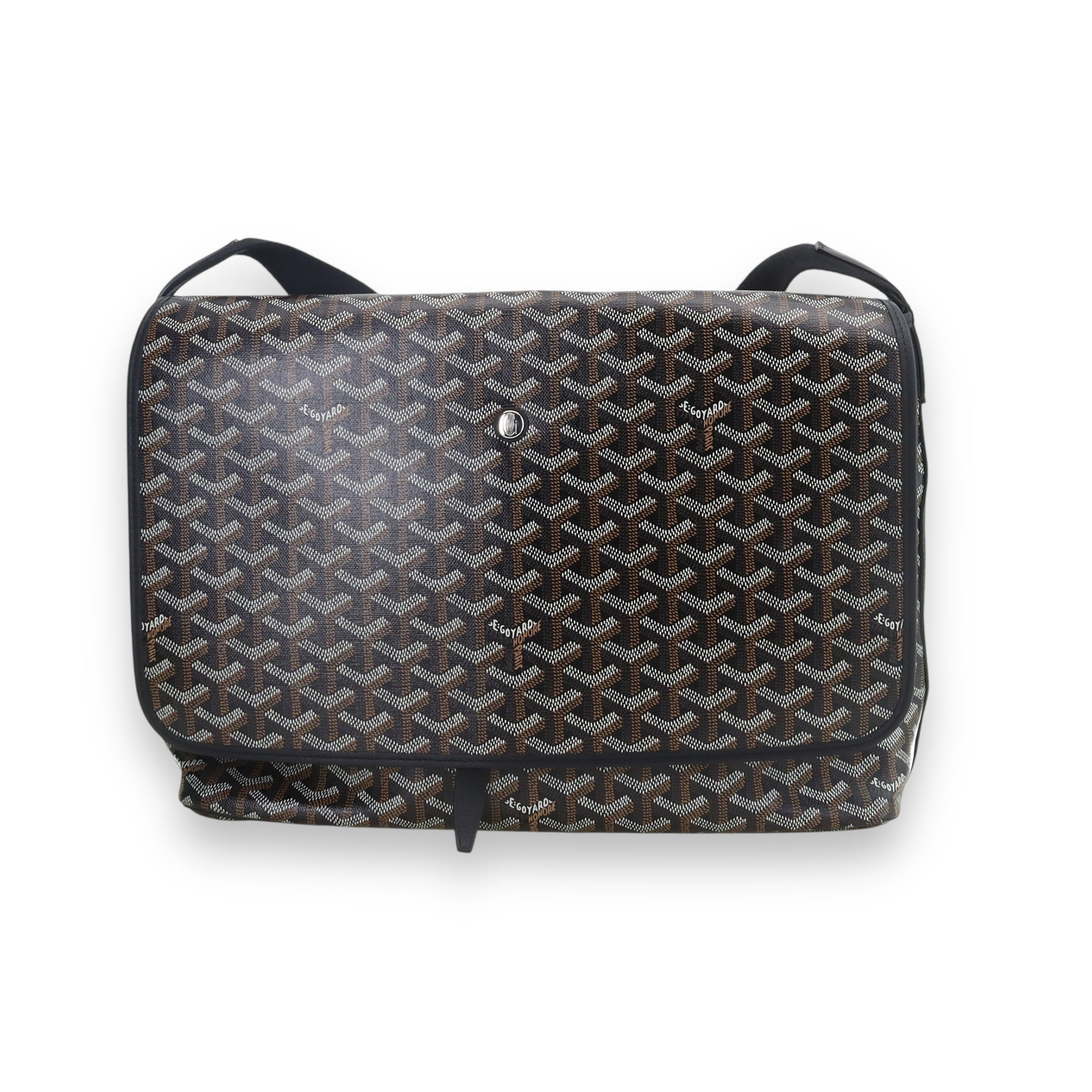 Goyard Capetien black messenger bag