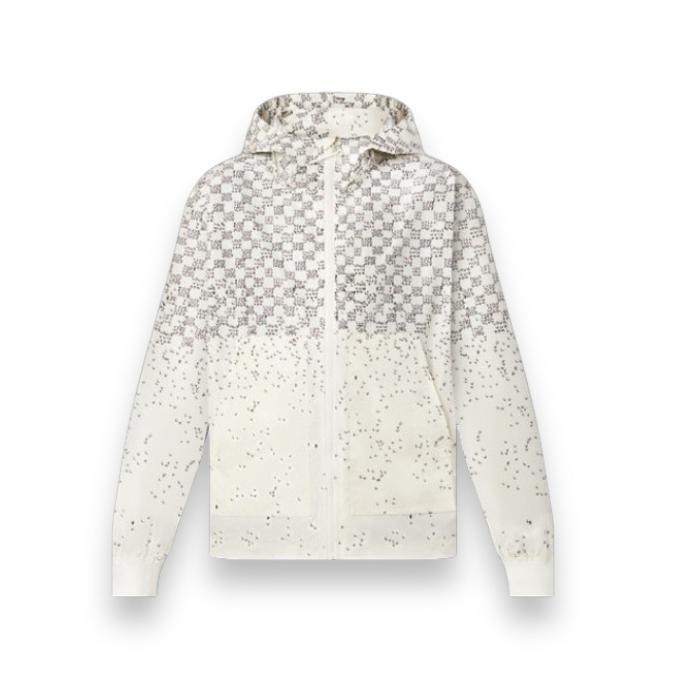 LV Logo White Windbreaker