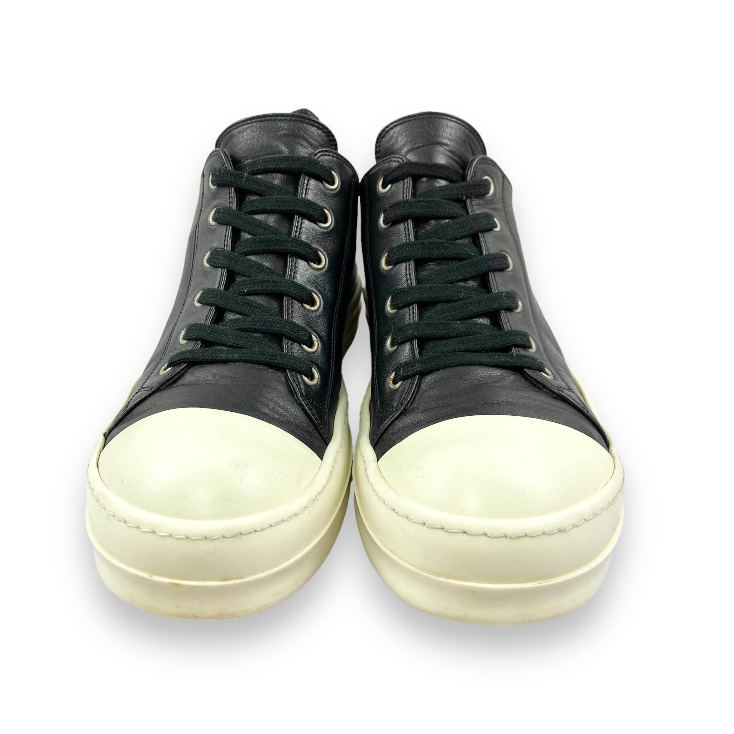 Rick Owens DRKSHDW Baskets Basses Noires Black Leather