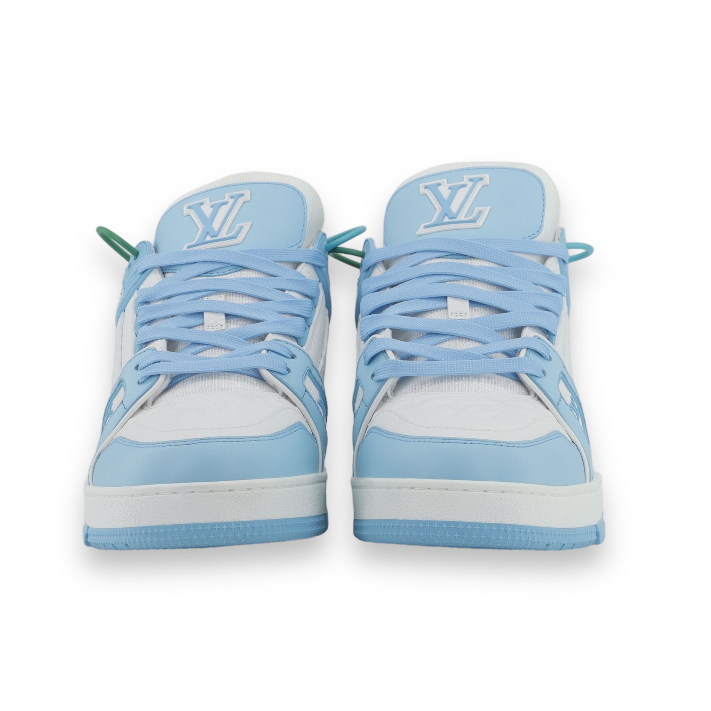 LV White/Baby Blue Trainers