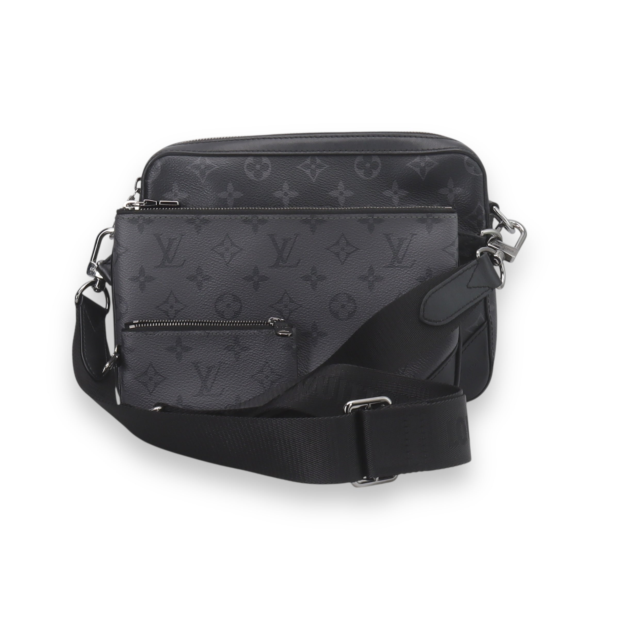 LV Black Trio Messenger Bag