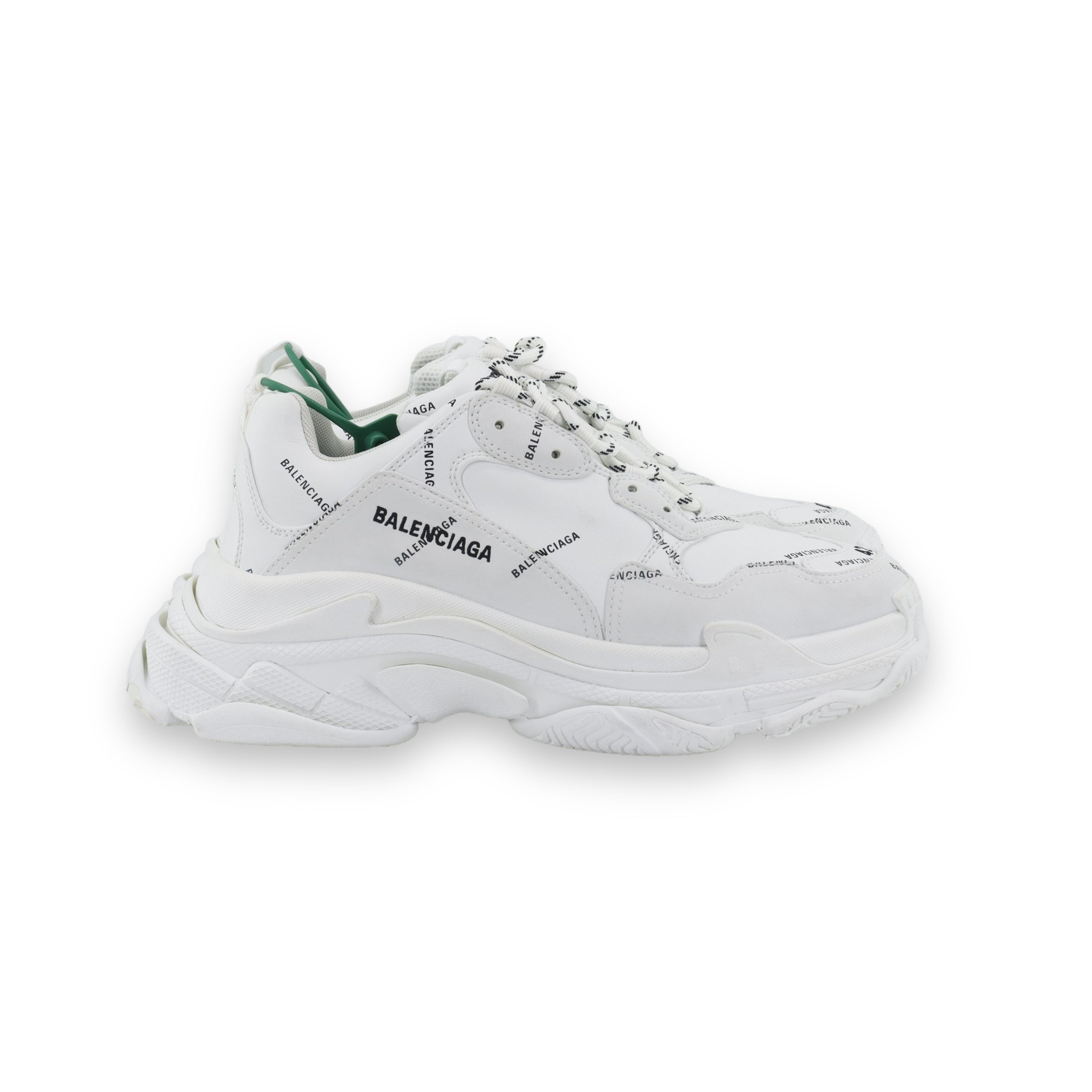 Balenciaga Triple S Allover Logo White
