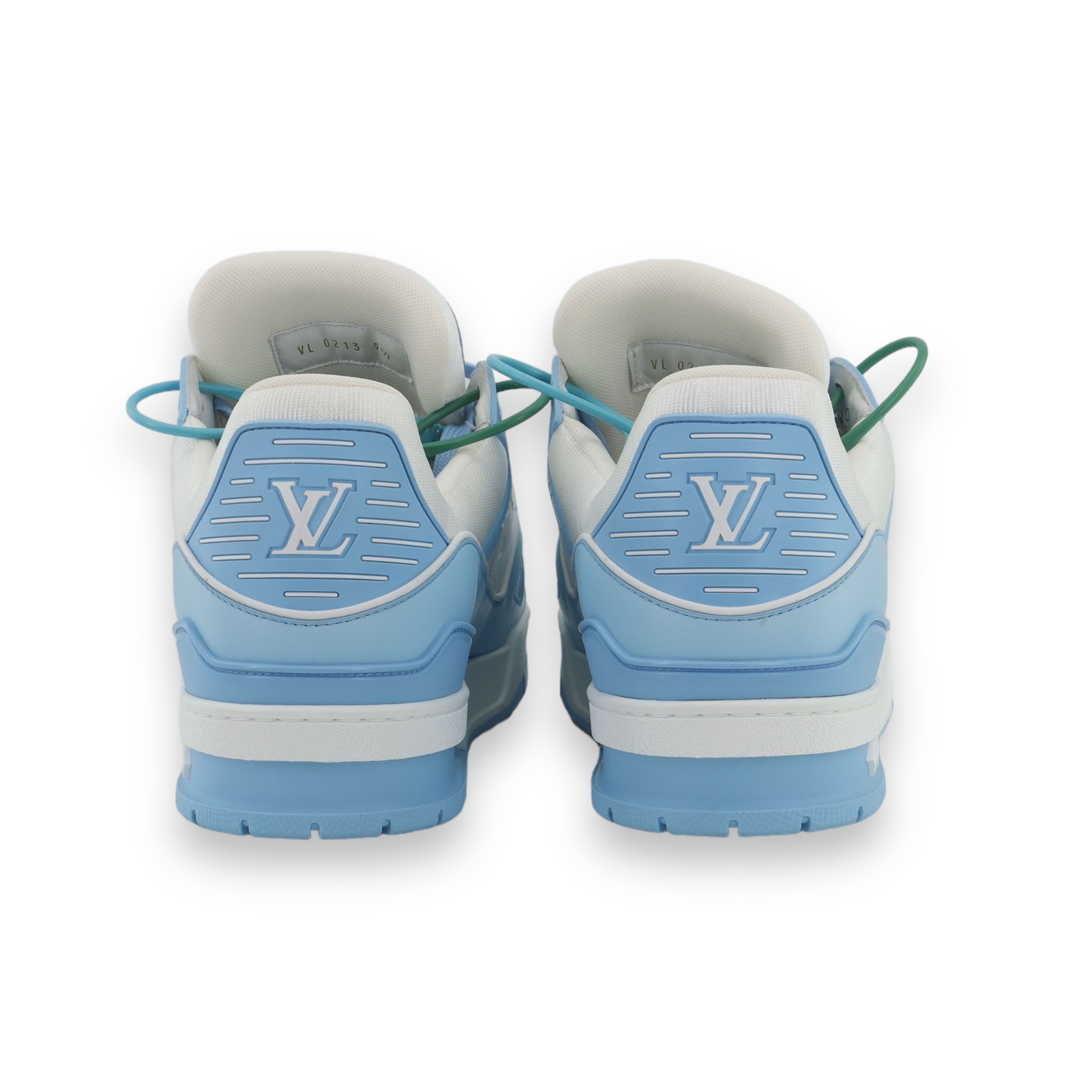 LV White/Baby Blue Trainers