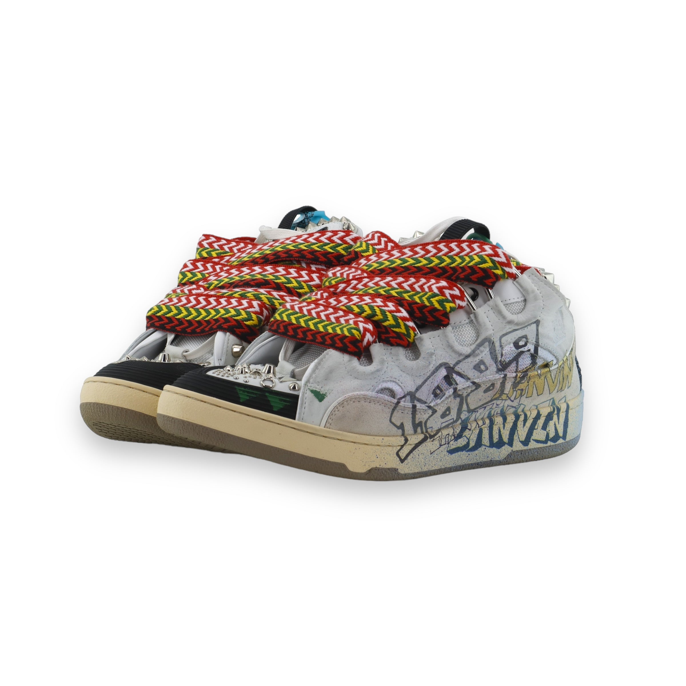 Lanvin Curb Graffiti Sneakers