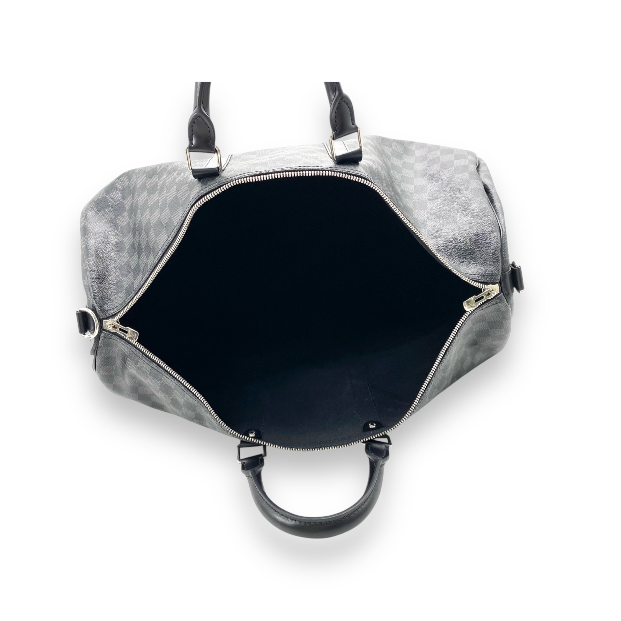 LV Black Damier Keepall 55