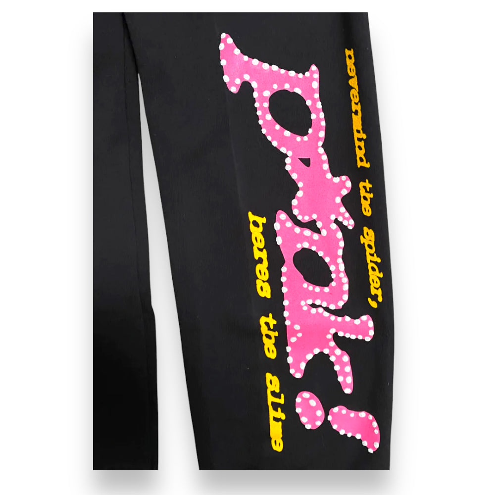 Sp5der P*NK Sweatpants Black