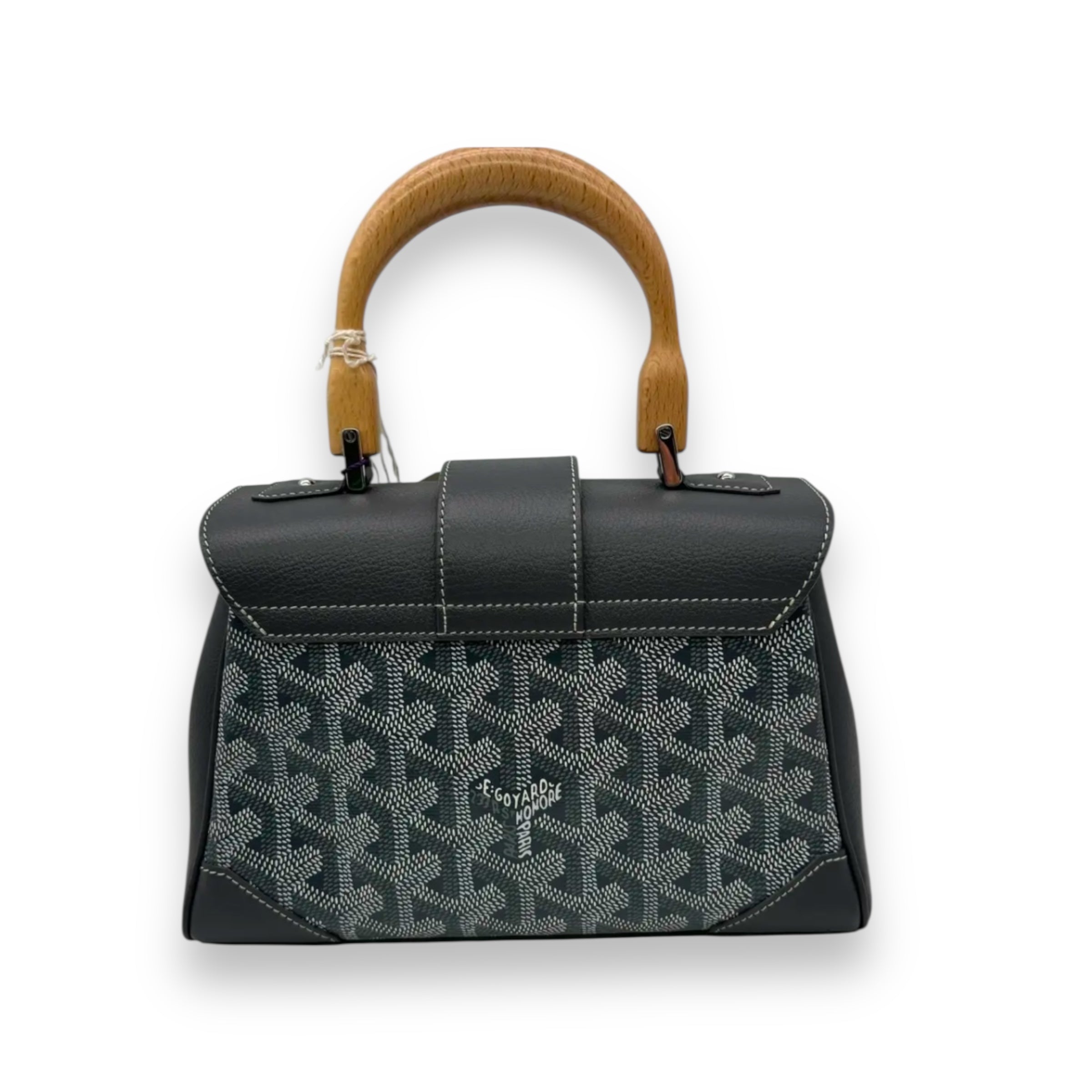 Goyard Grey Canvas/Leather Saigon Mini Bag