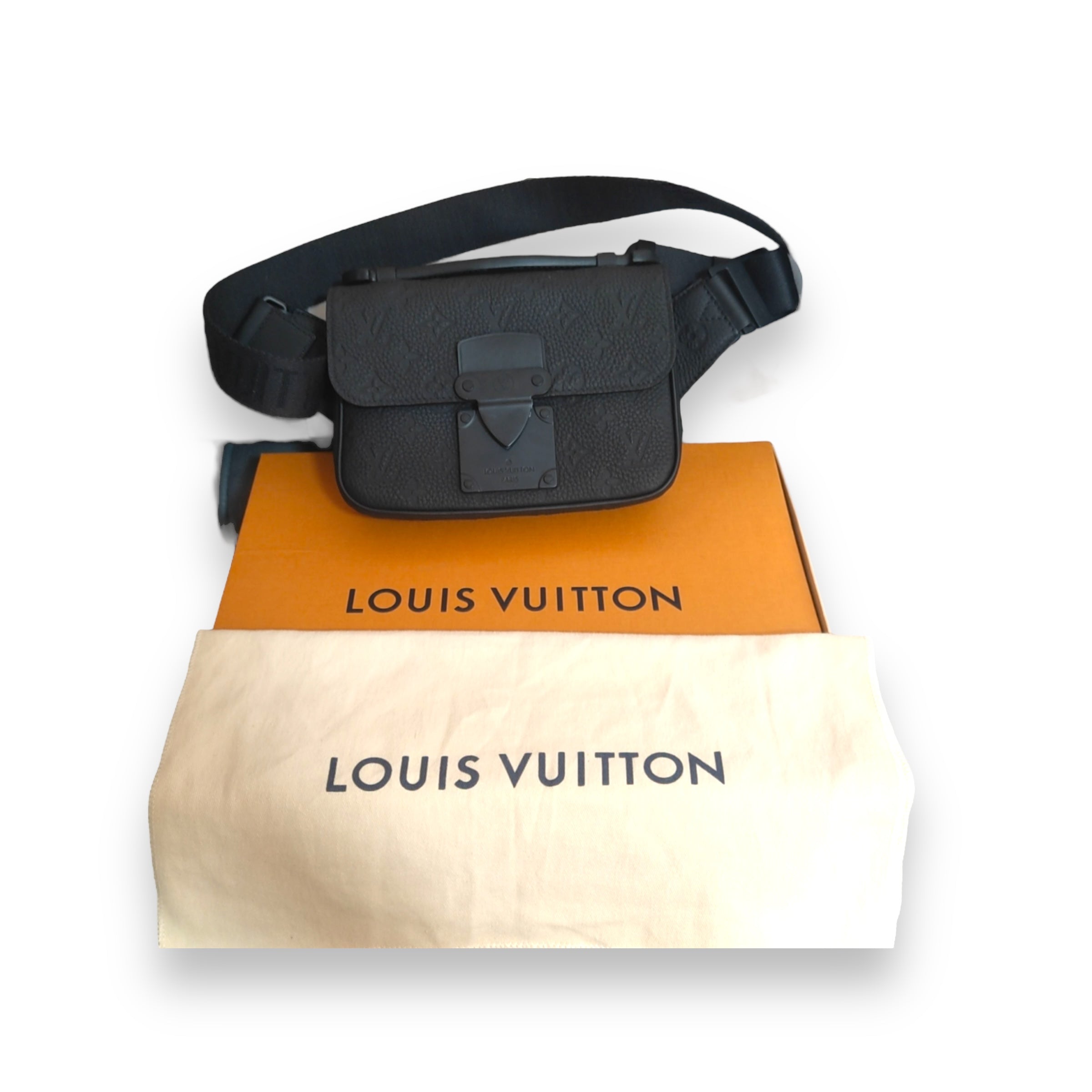 Louis Vuitton Lock Sling Bag Black