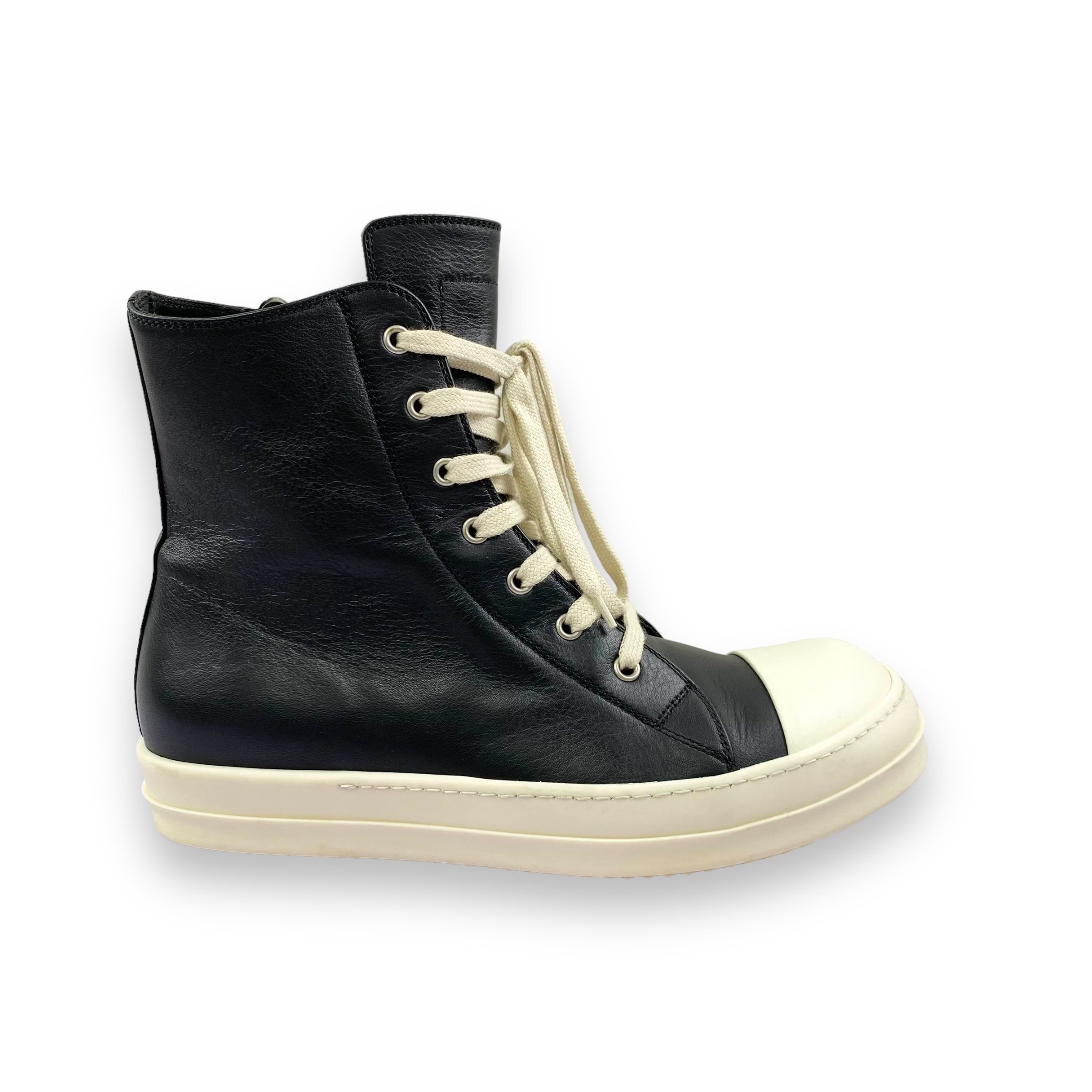 Rick Owens DRKSHDW Fogachine High Black Leather