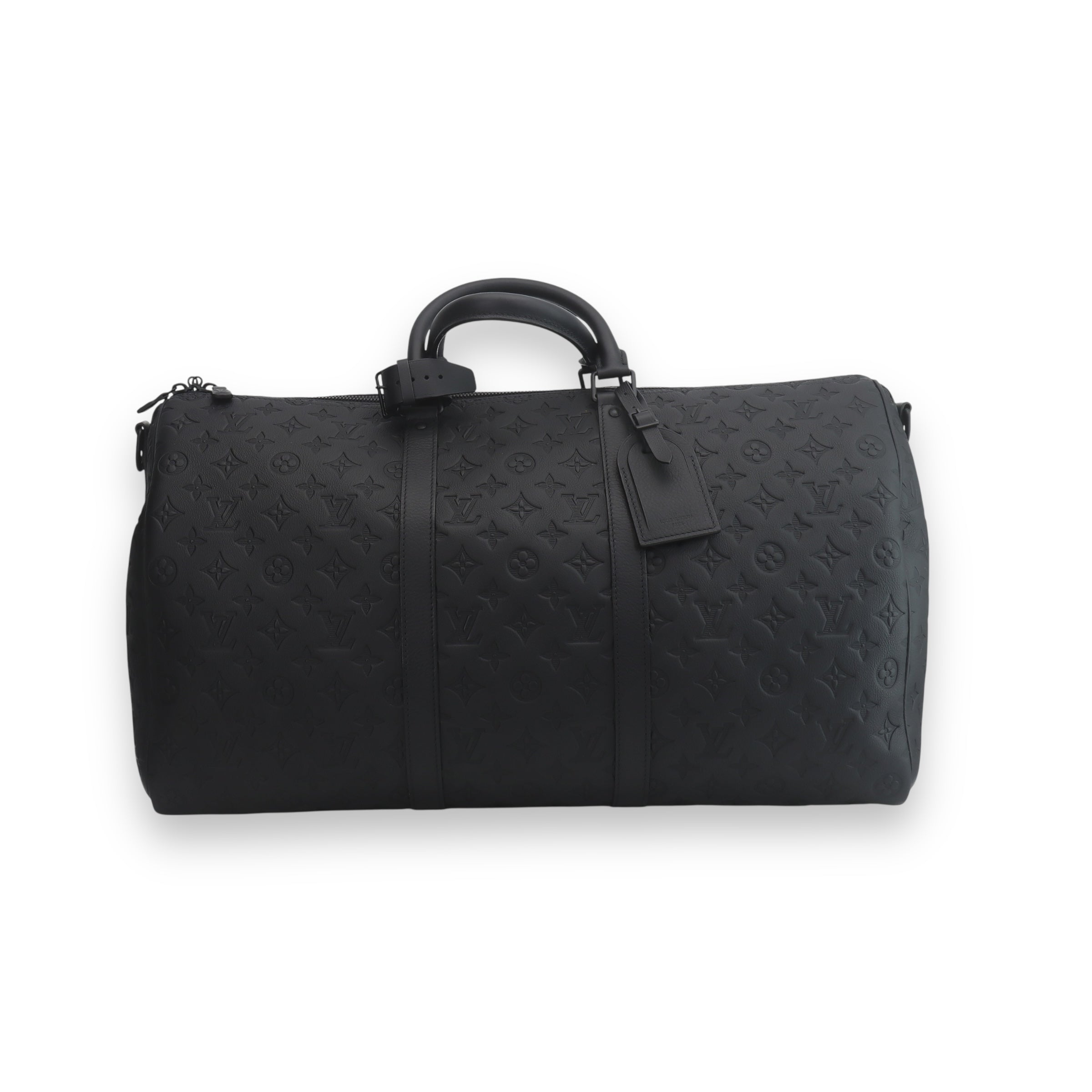 LV Black Monogram Keepall 50