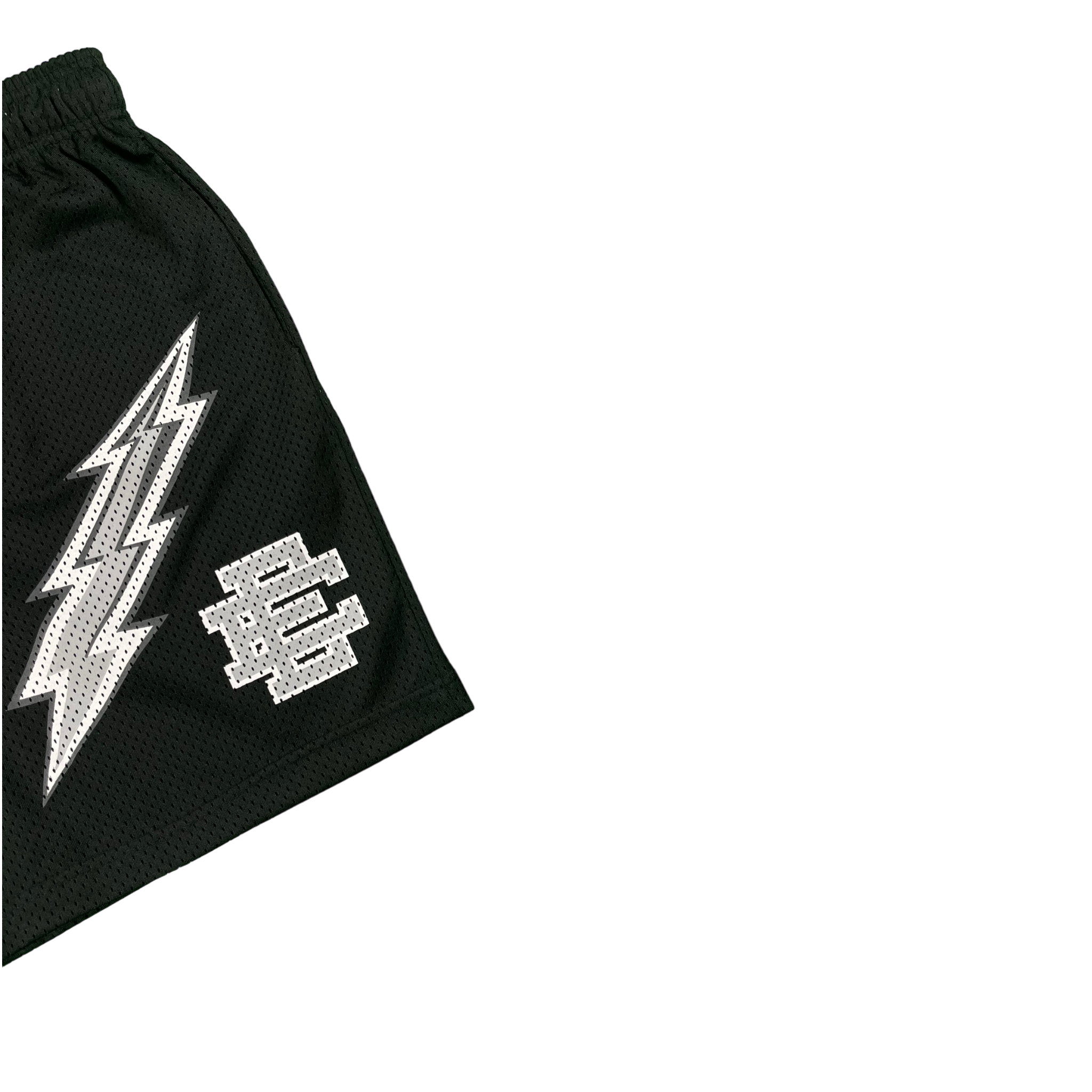 Eric Emanuel Black/White Bolt Shorts