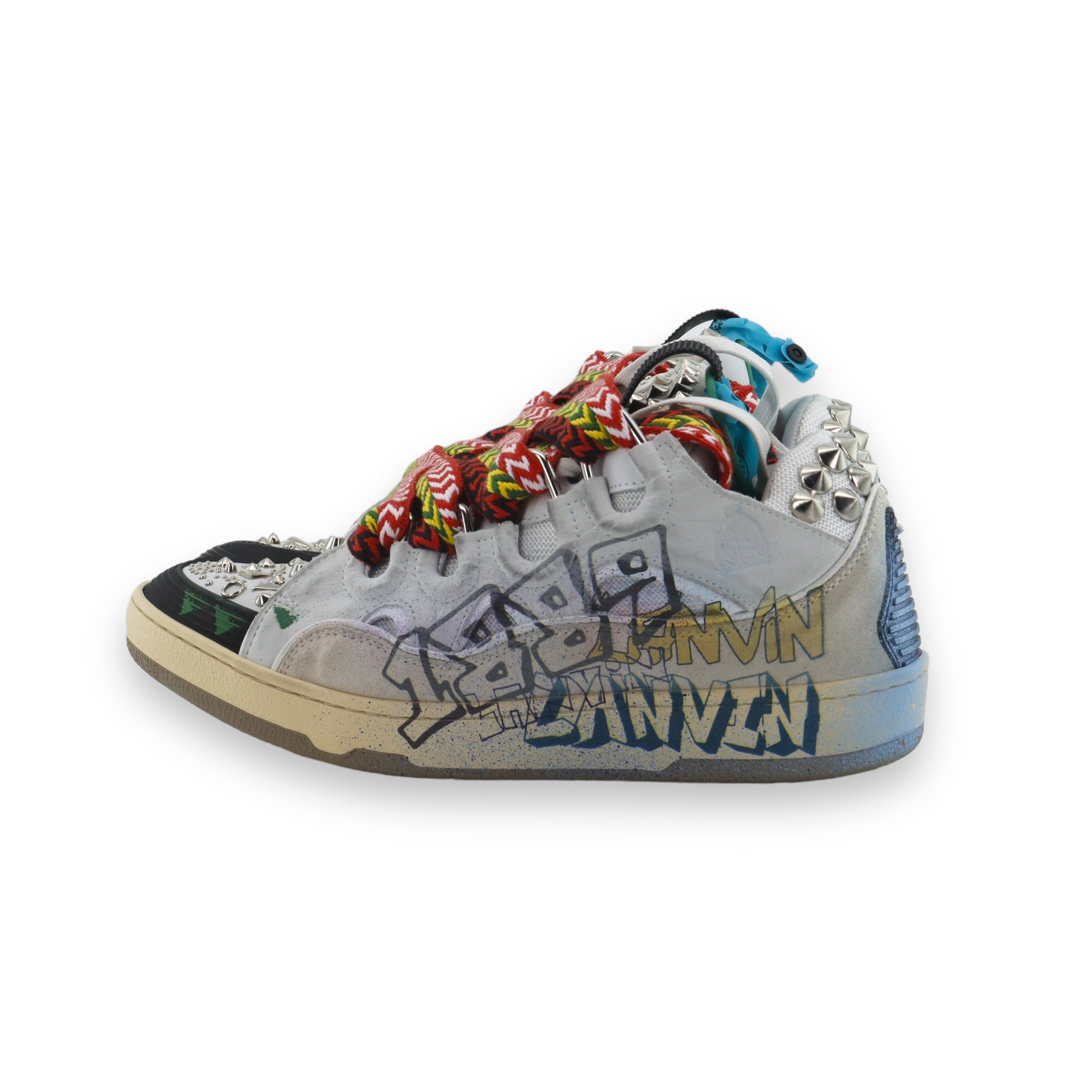Lanvin Curb Graffiti Sneakers