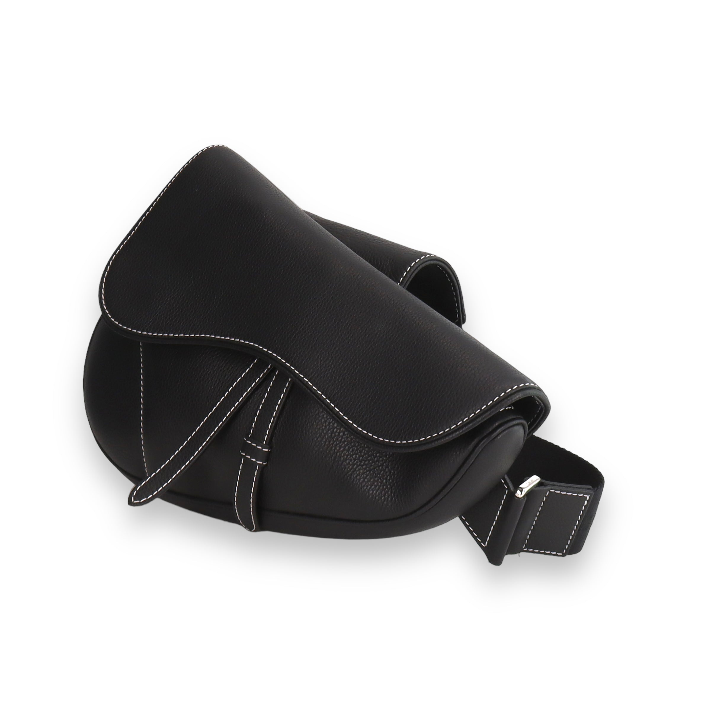 Dior Saddle Black Grained Calfskin