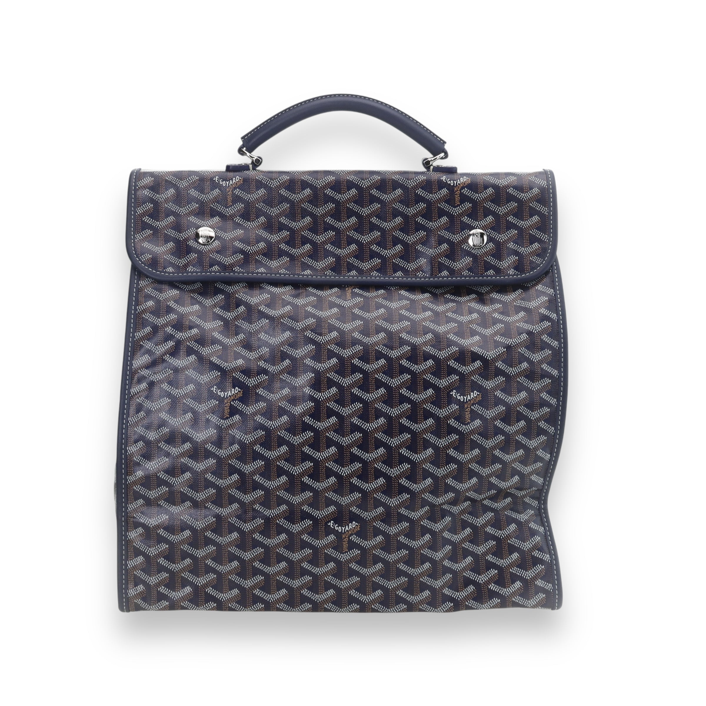 Goyard Navy blue Ledger backpack