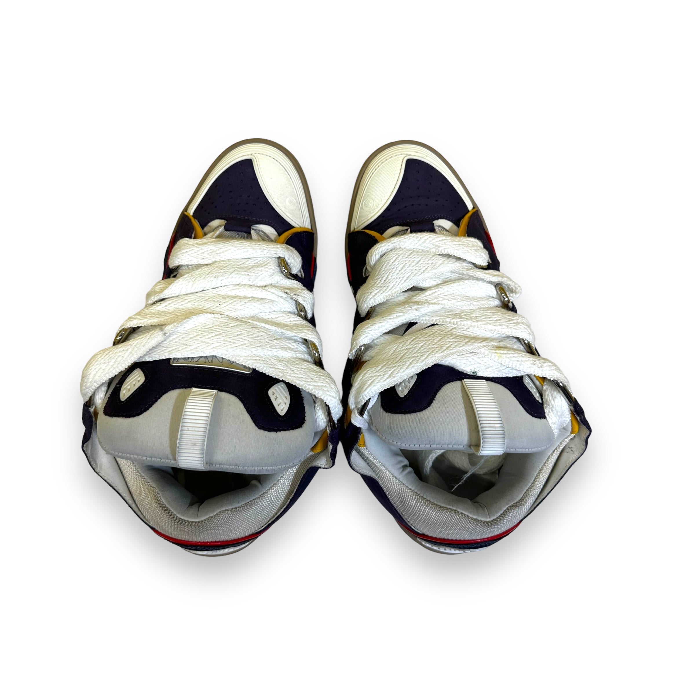 Lanvin Curb Navy Blue Sneakers