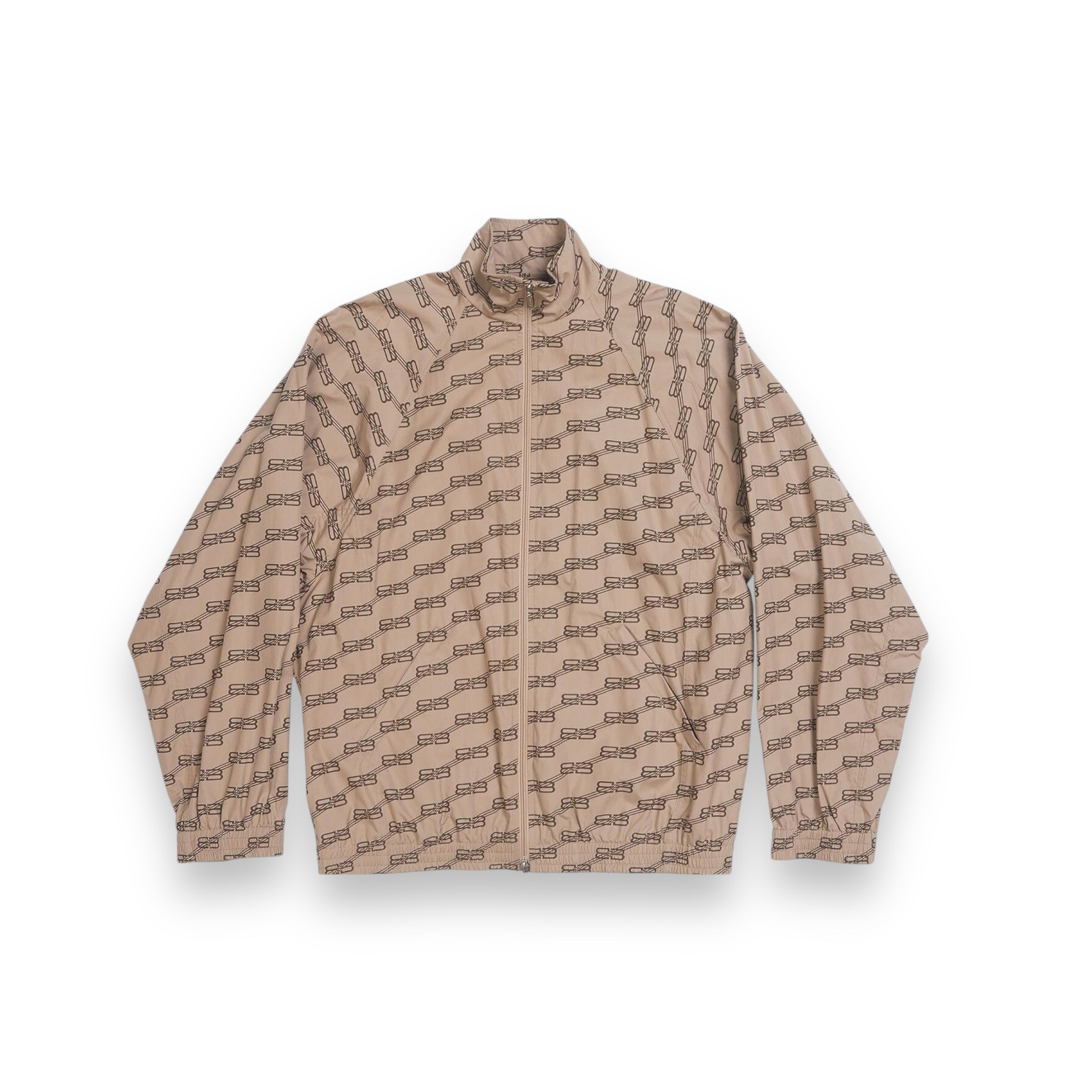 Balenciaga brown Logo zip-up jacket
